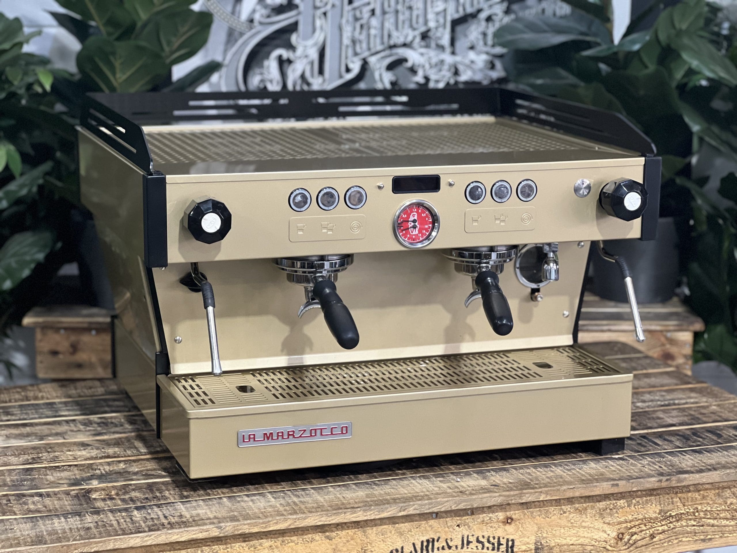 La Marzocco Linea PB 2 Group Gold & Black Espresso Coffee Machine - 36602