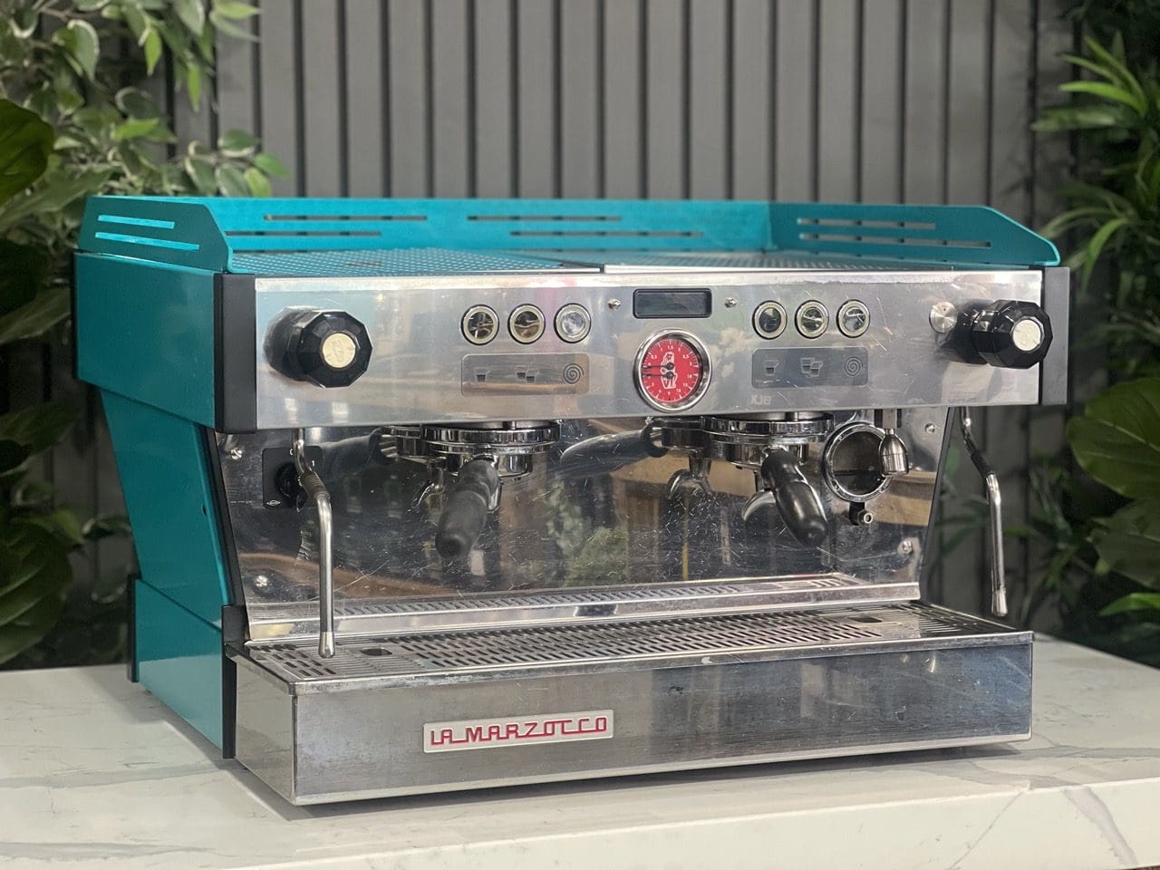 La Marzocco Linea PB 2 Group Dark Aqua Green Espresso Coffee Machine - 37517
