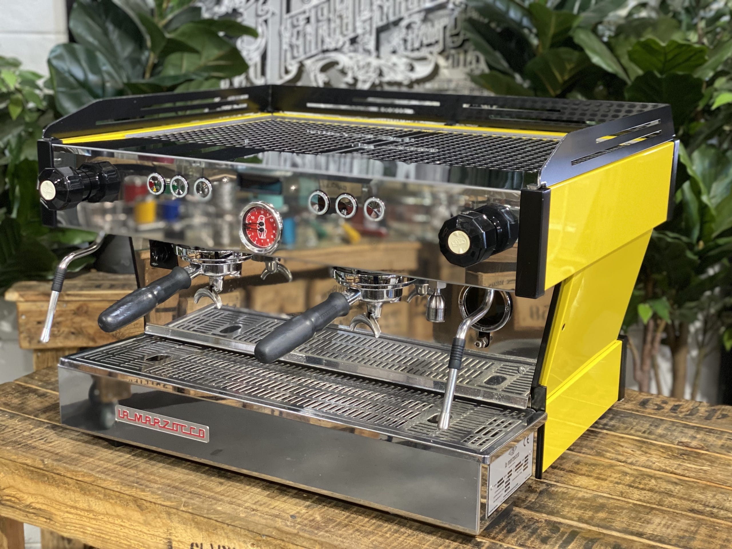 La Marzocco Linea PB 2 Group Yellow & Black Espresso Coffee Machine - 35410