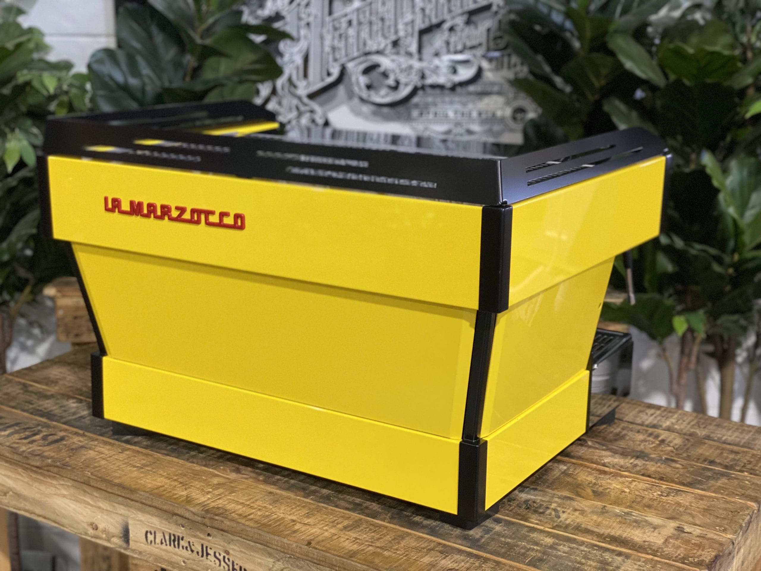 La Marzocco Linea PB 2 Group Yellow & Black Espresso Coffee Machine - 35410