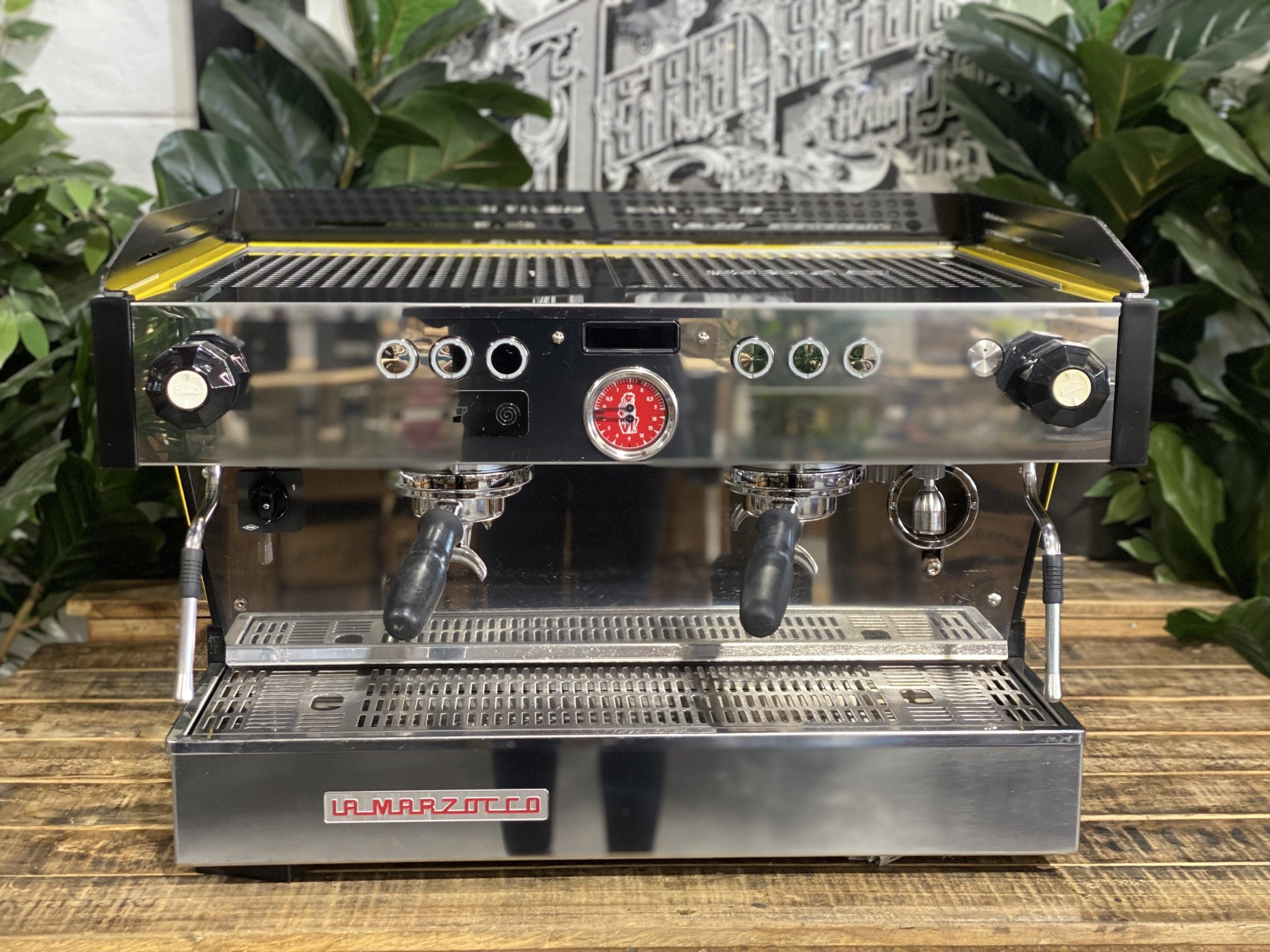 La Marzocco Linea PB 2 Group Yellow & Black Espresso Coffee Machine - 35410