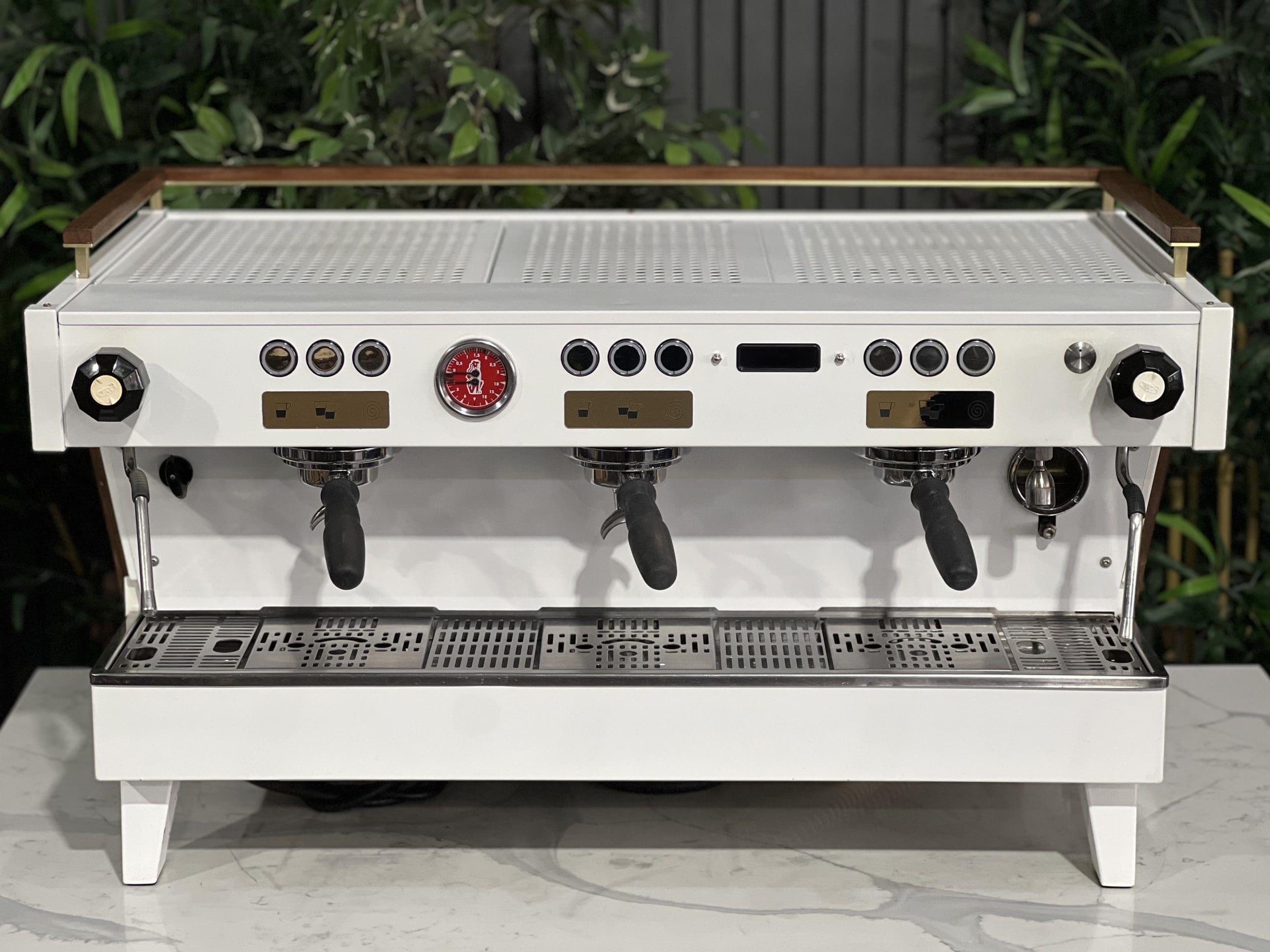 La Marzocco Linea PB 3 Group ABR White & Timber - 38690
