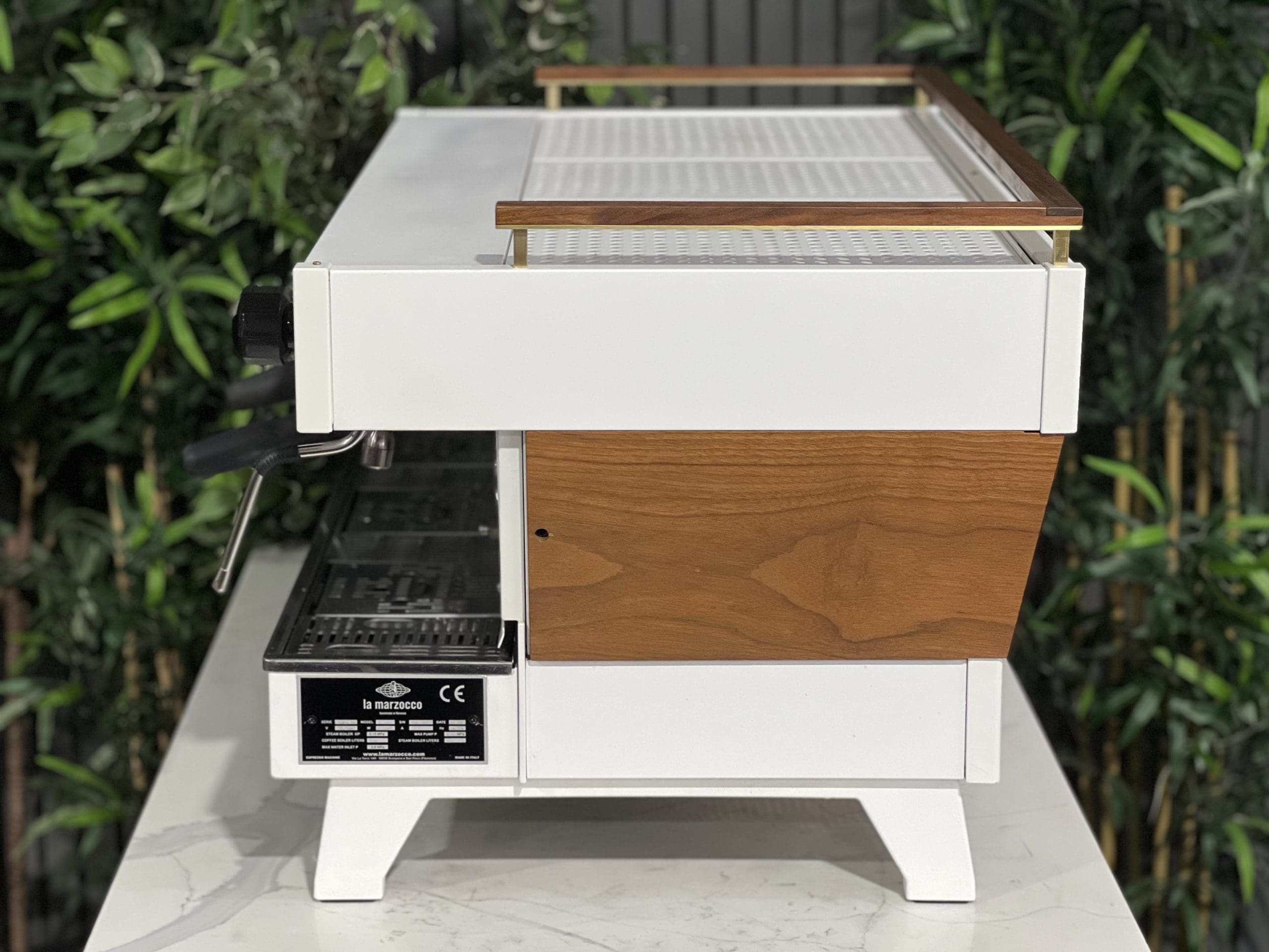 La Marzocco Linea PB 3 Group ABR White & Timber - 38690