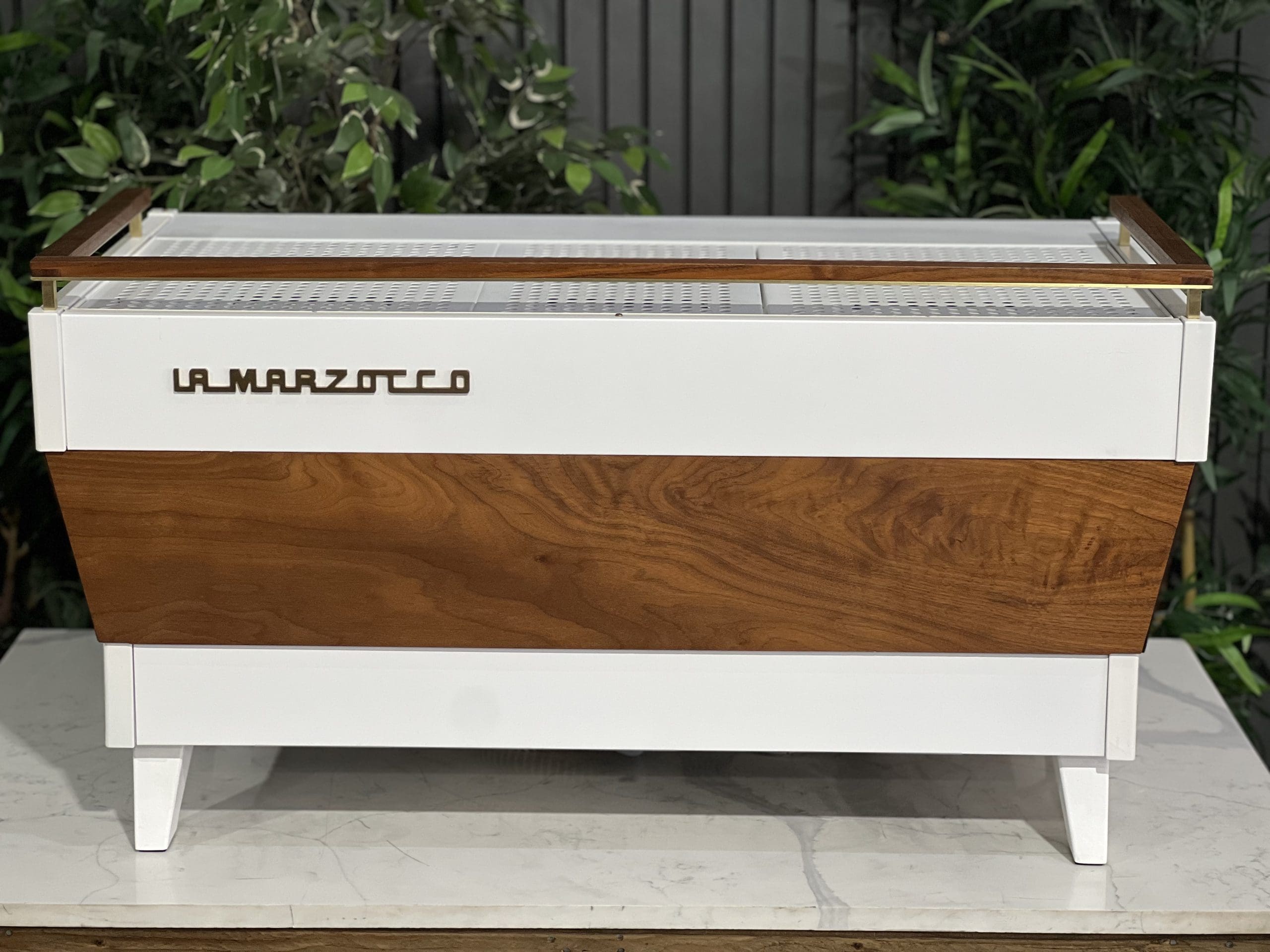 La Marzocco Linea PB 3 Group ABR White & Timber - 38690