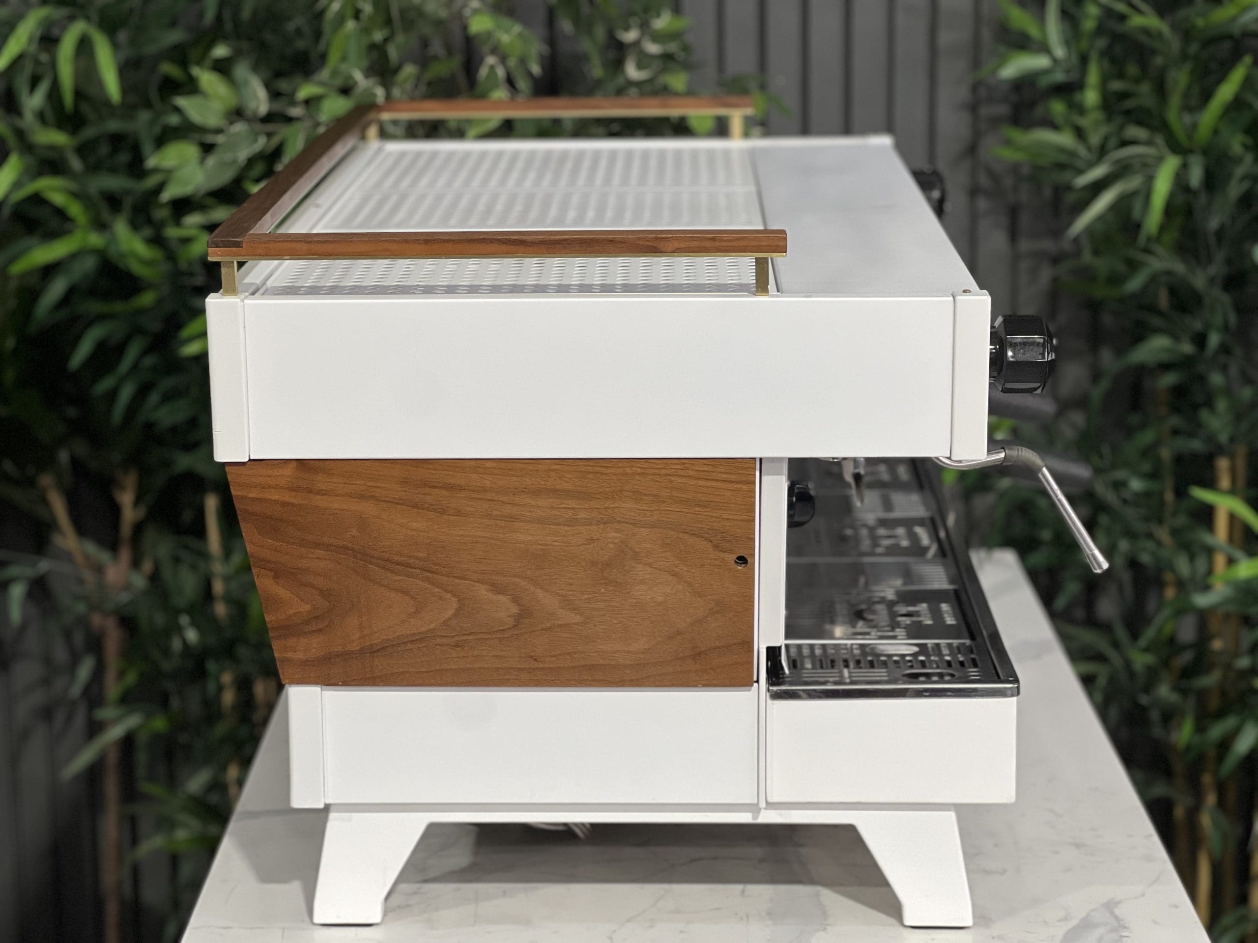 La Marzocco Linea PB 3 Group ABR White & Timber - 38690