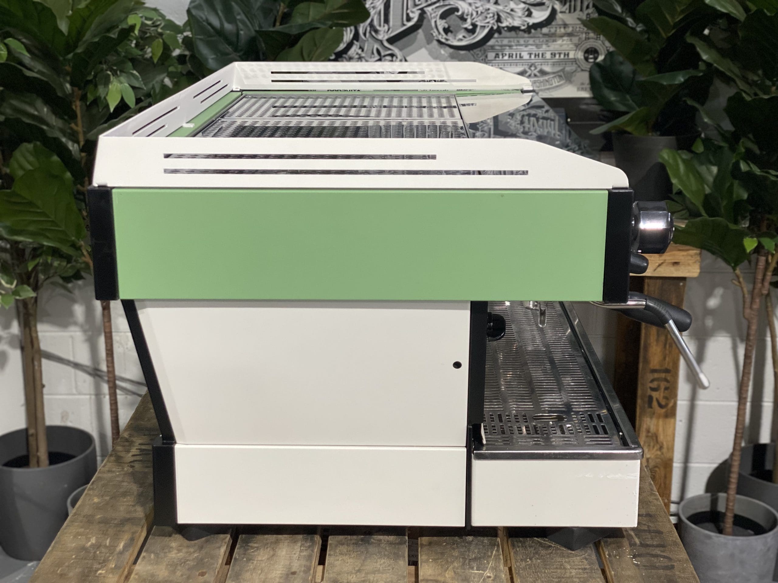 La Marzocco Linea PB Green - 3 Group Commercial Espresso Machine - White