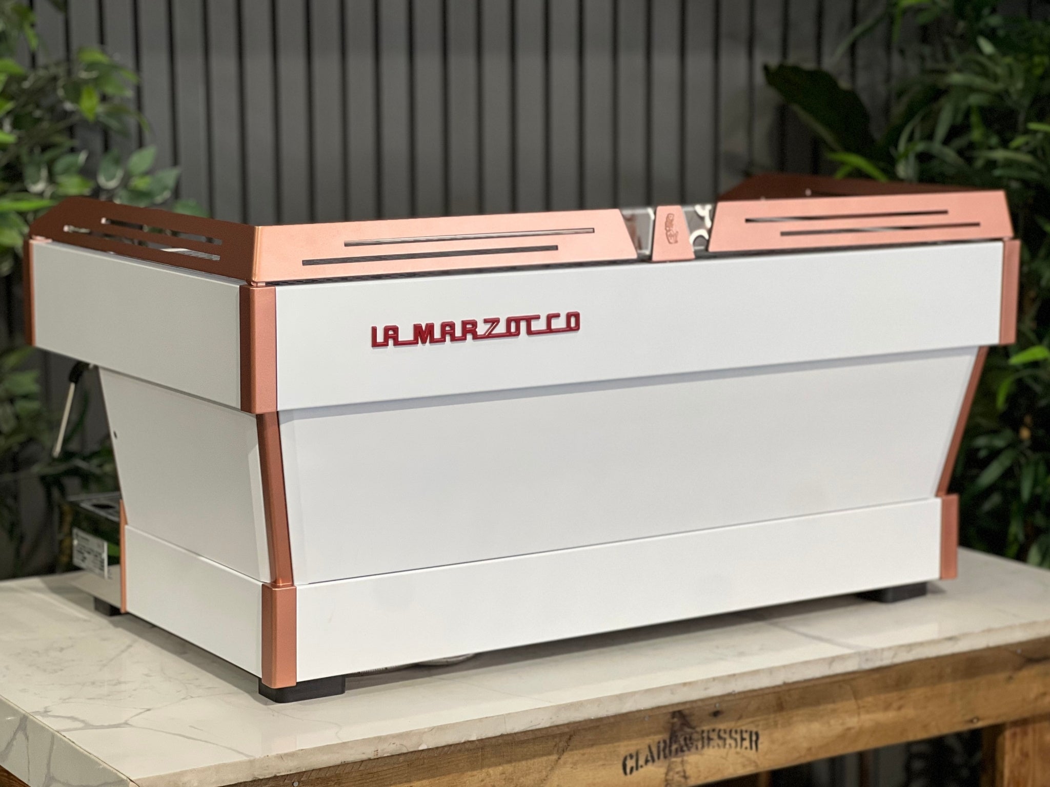 La Marzocco Linea PB ABR White - 3 Group Commercial Espresso Machine - Copper