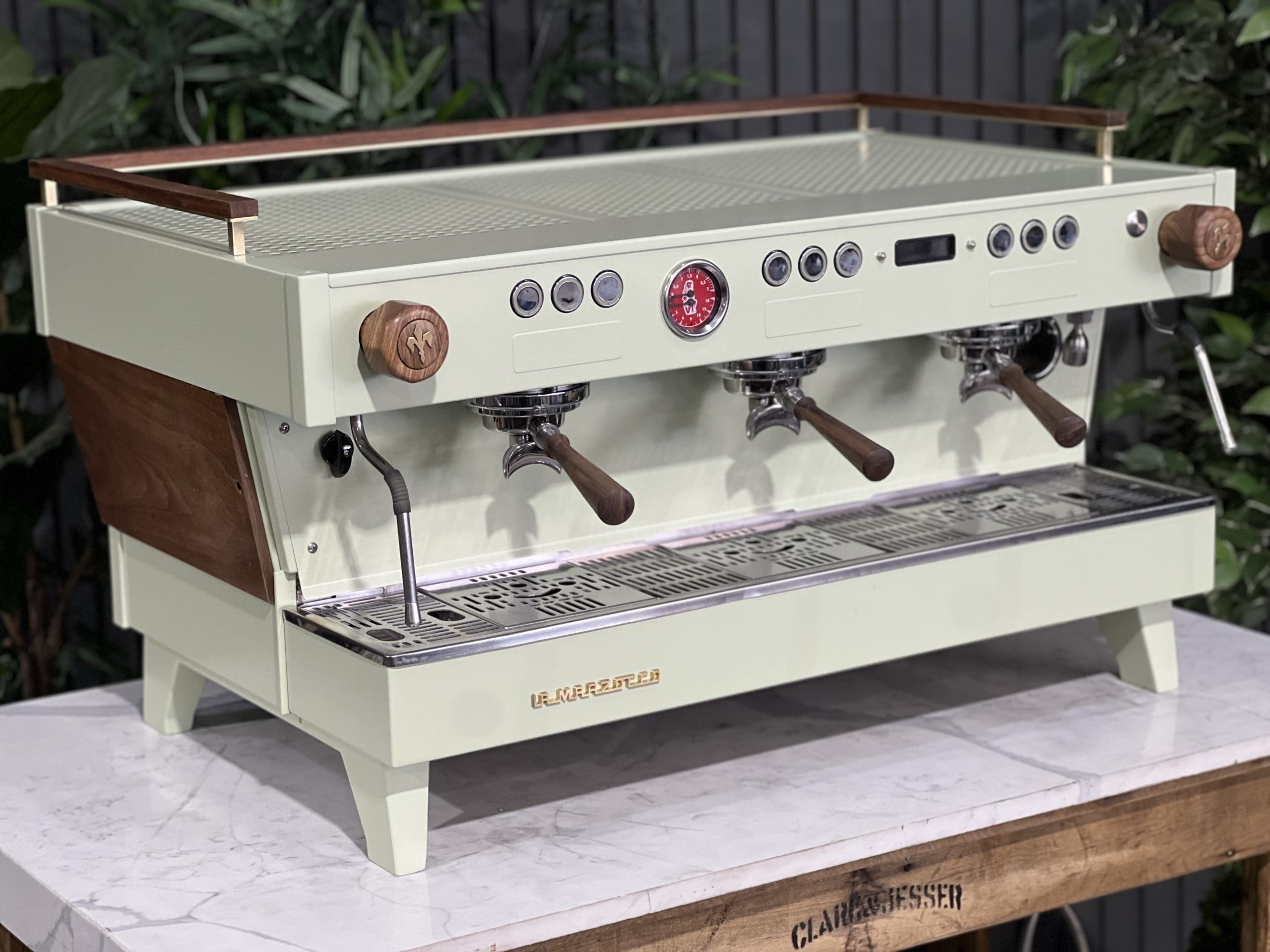 La Marzocco Linea PB 3 Group ABR Sage Green & Timber - 39498