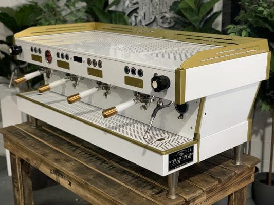 La Marzocco Linea PB 4 Group White & Gold - 1256