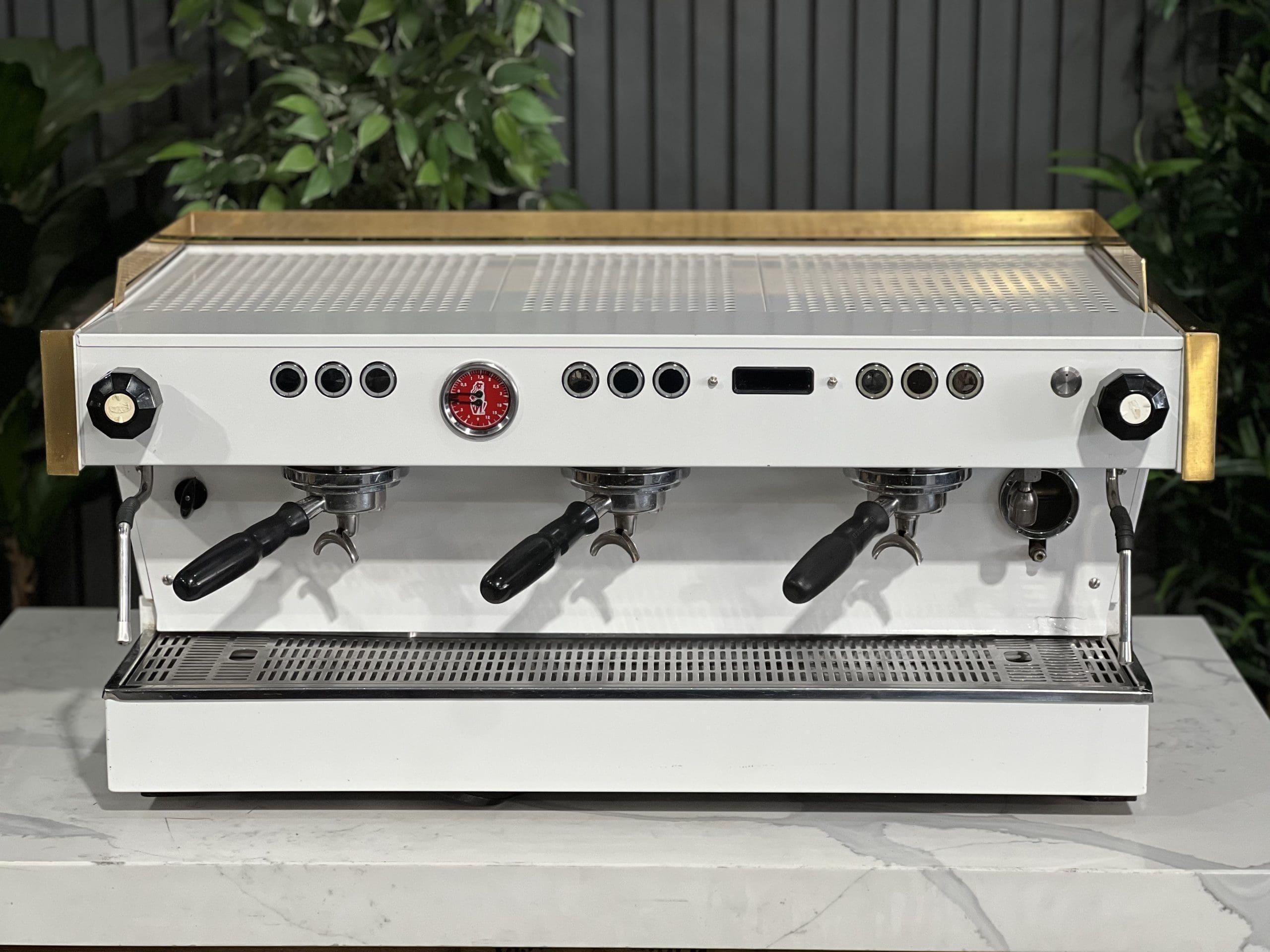 La Marzocco Linea PB 3 Group White & Gold - 40055