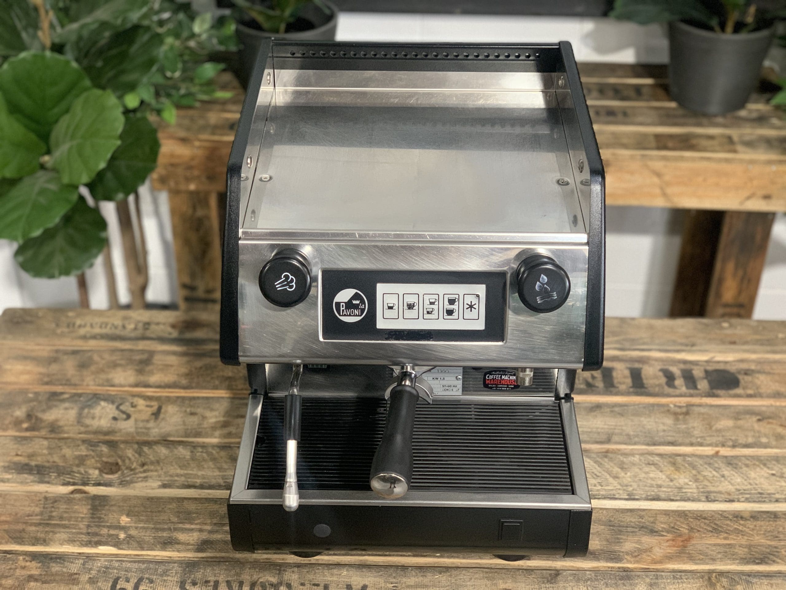 La Pavoni Tipo Pub 1 Group Black Espresso Coffee Machine - 31220