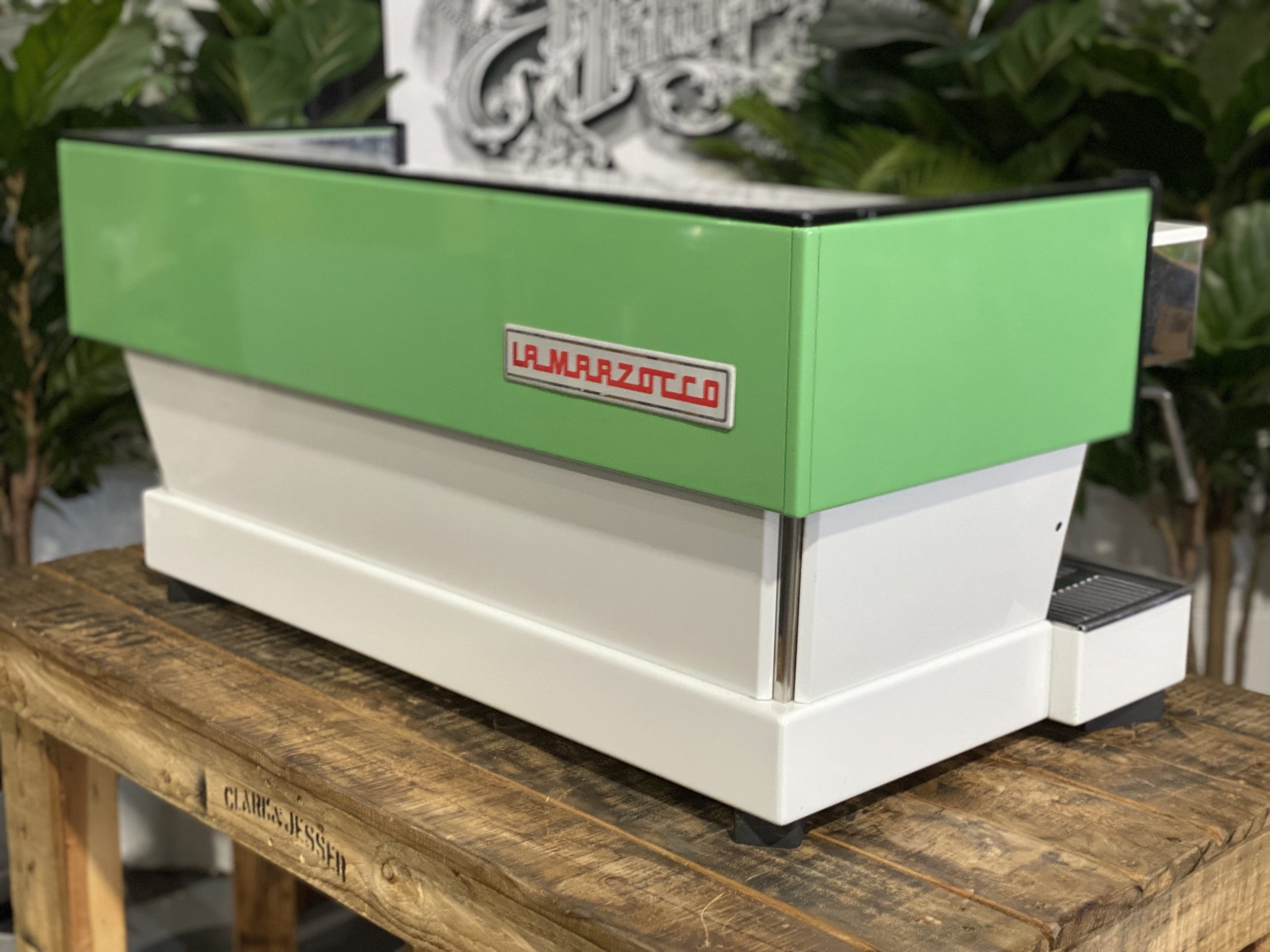La Marzocco Linea Classic White - 3 Group Commercial Espresso Machine - Green