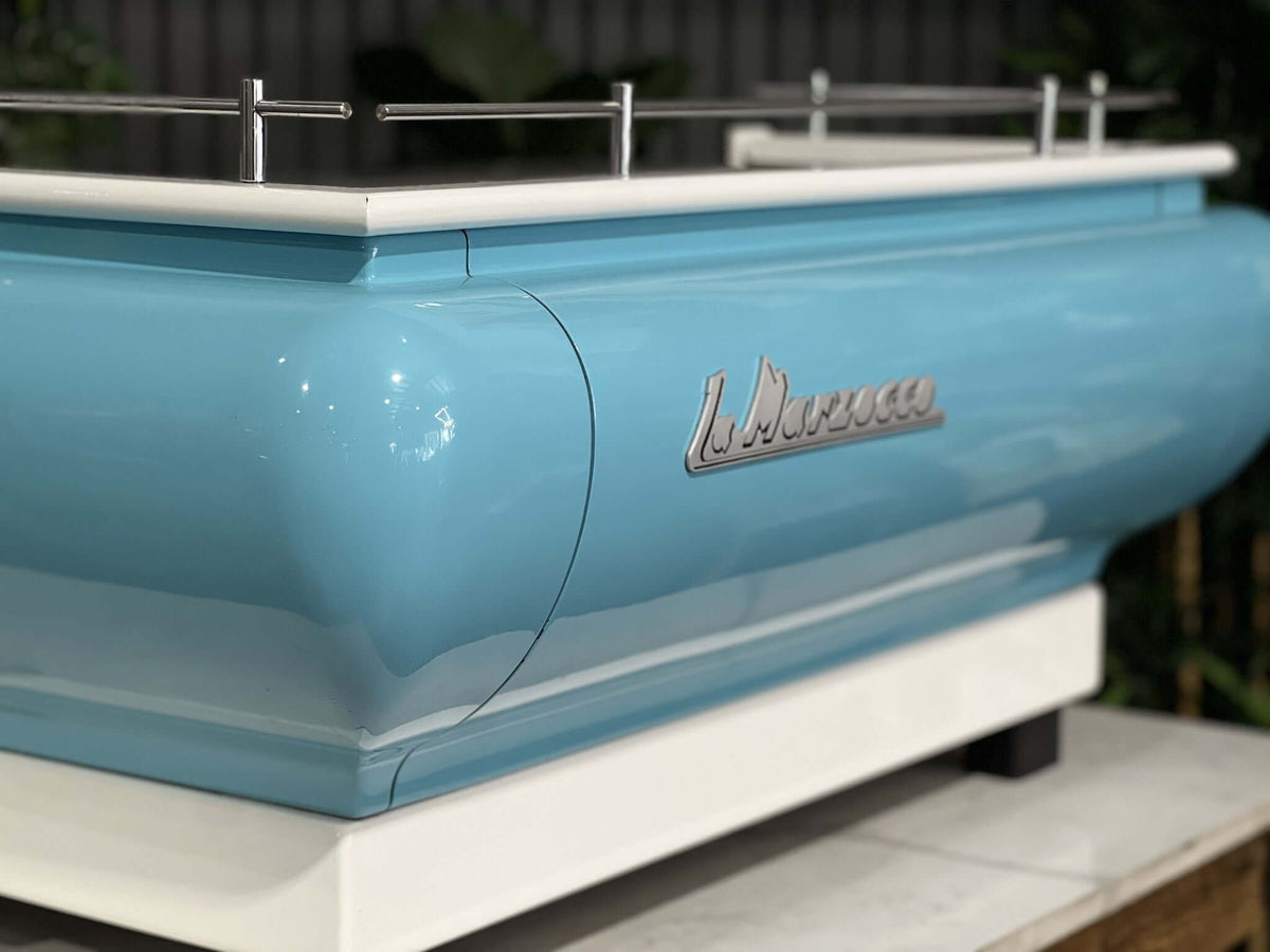 La Marzocco FB70 - - 3 Group Commercial Espresso Machine - Commercial - Blue & White