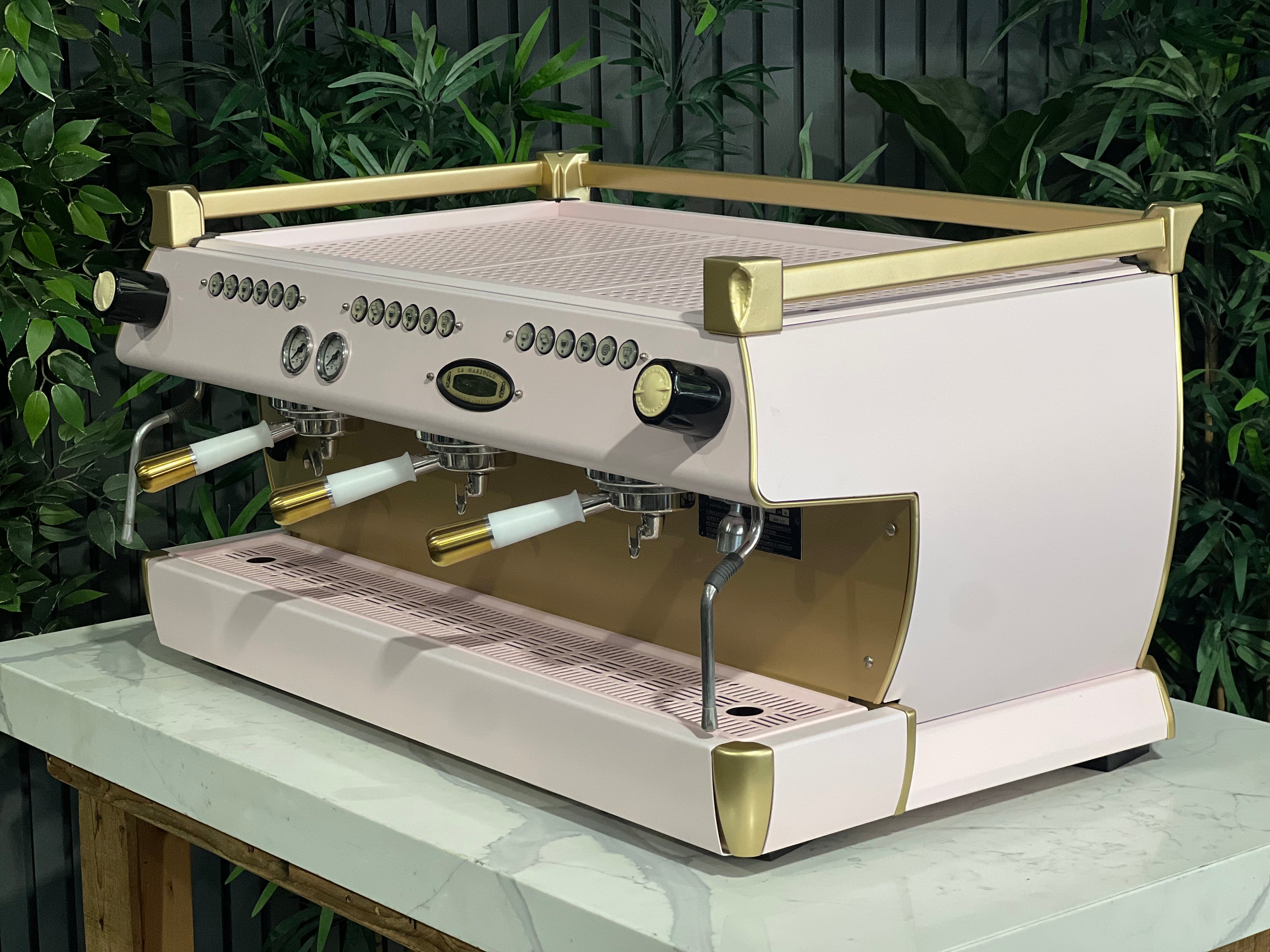 La Marzocco GB5 Pink - 3 Group Commercial Espresso Machine - Gold