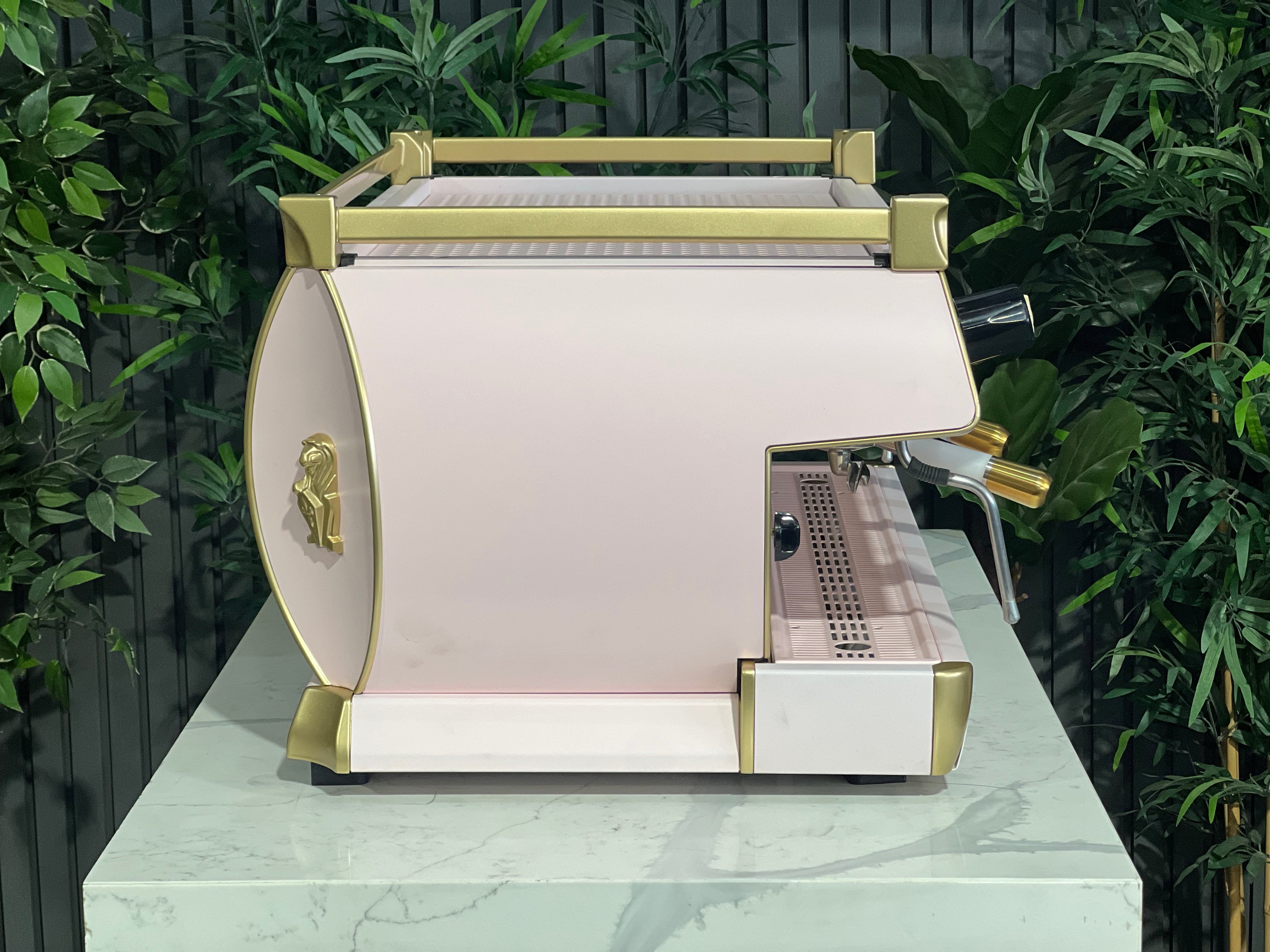 La Marzocco GB5 Pink - 3 Group Commercial Espresso Machine - Gold