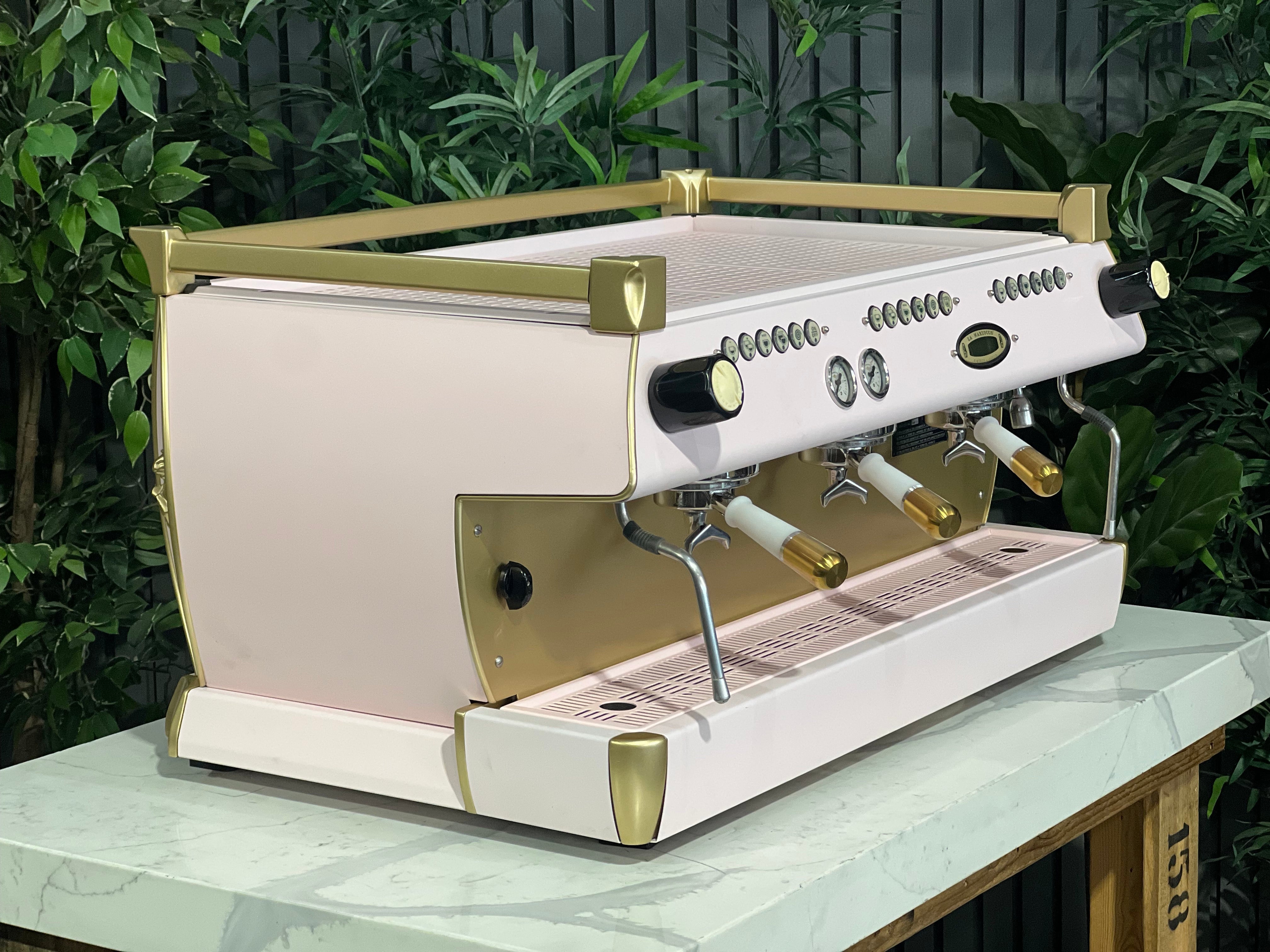 La Marzocco GB5 Pink - 3 Group Commercial Espresso Machine - Gold