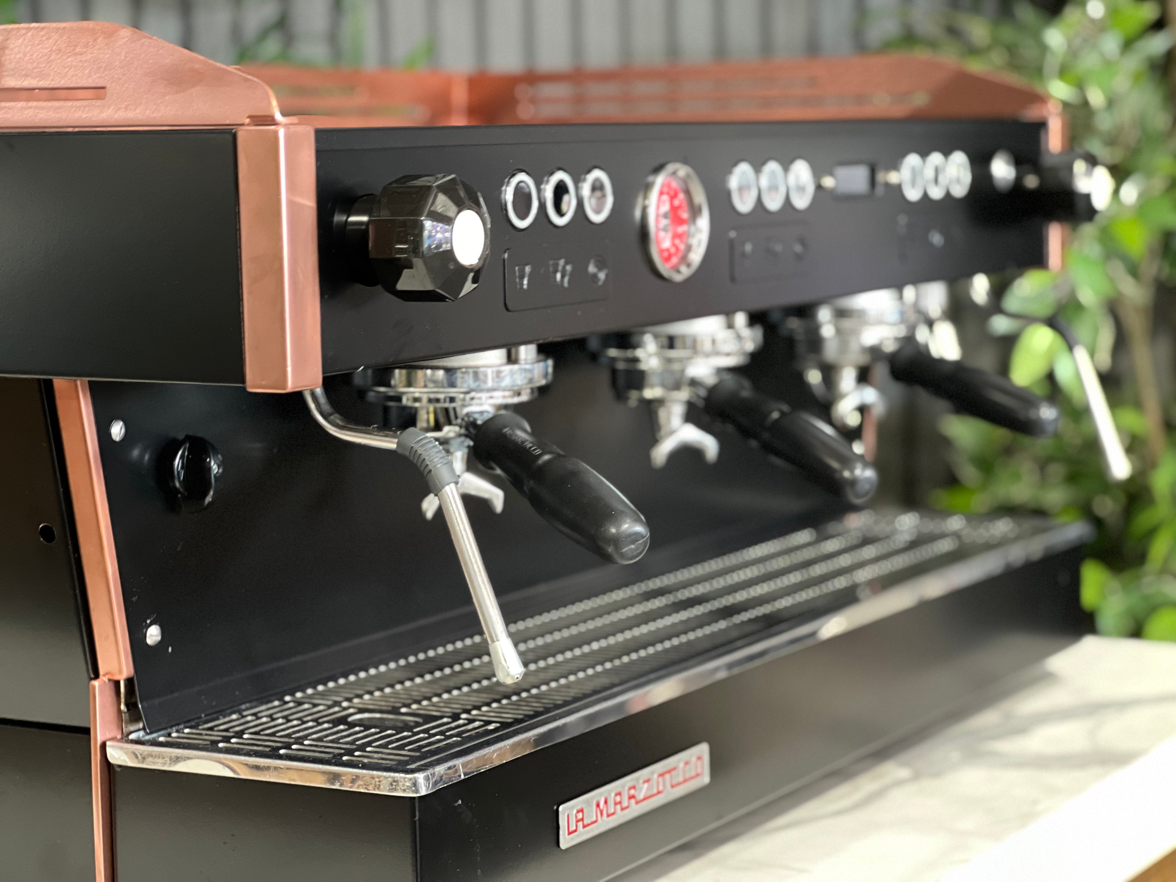 La Marzocco Linea PB Black - 3 Group Commercial Espresso Machine - Copper