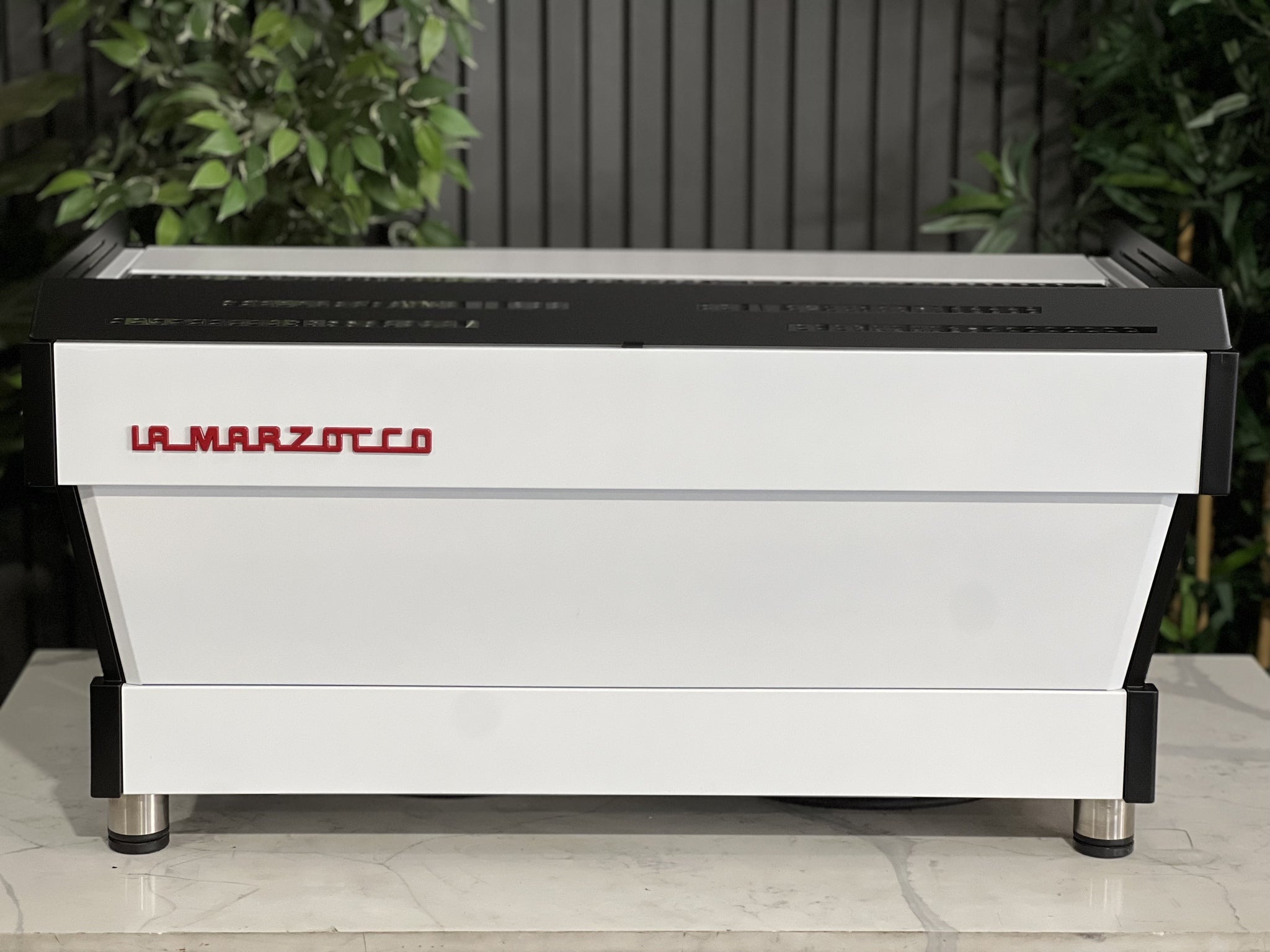 La Marzocco Linea PB White Stainless - 3 Group Commercial Espresso Machine - Black