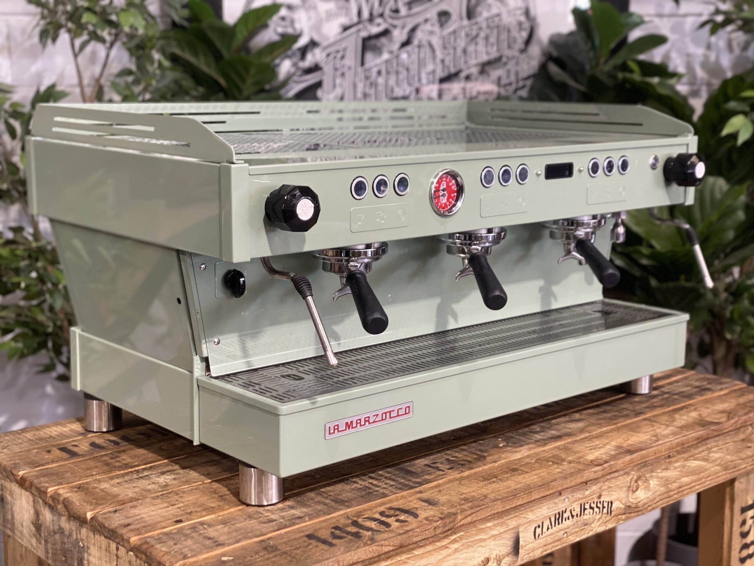 La Marzocco Linea PB Custom Moss - 3 Group Commercial Espresso Machine - Green