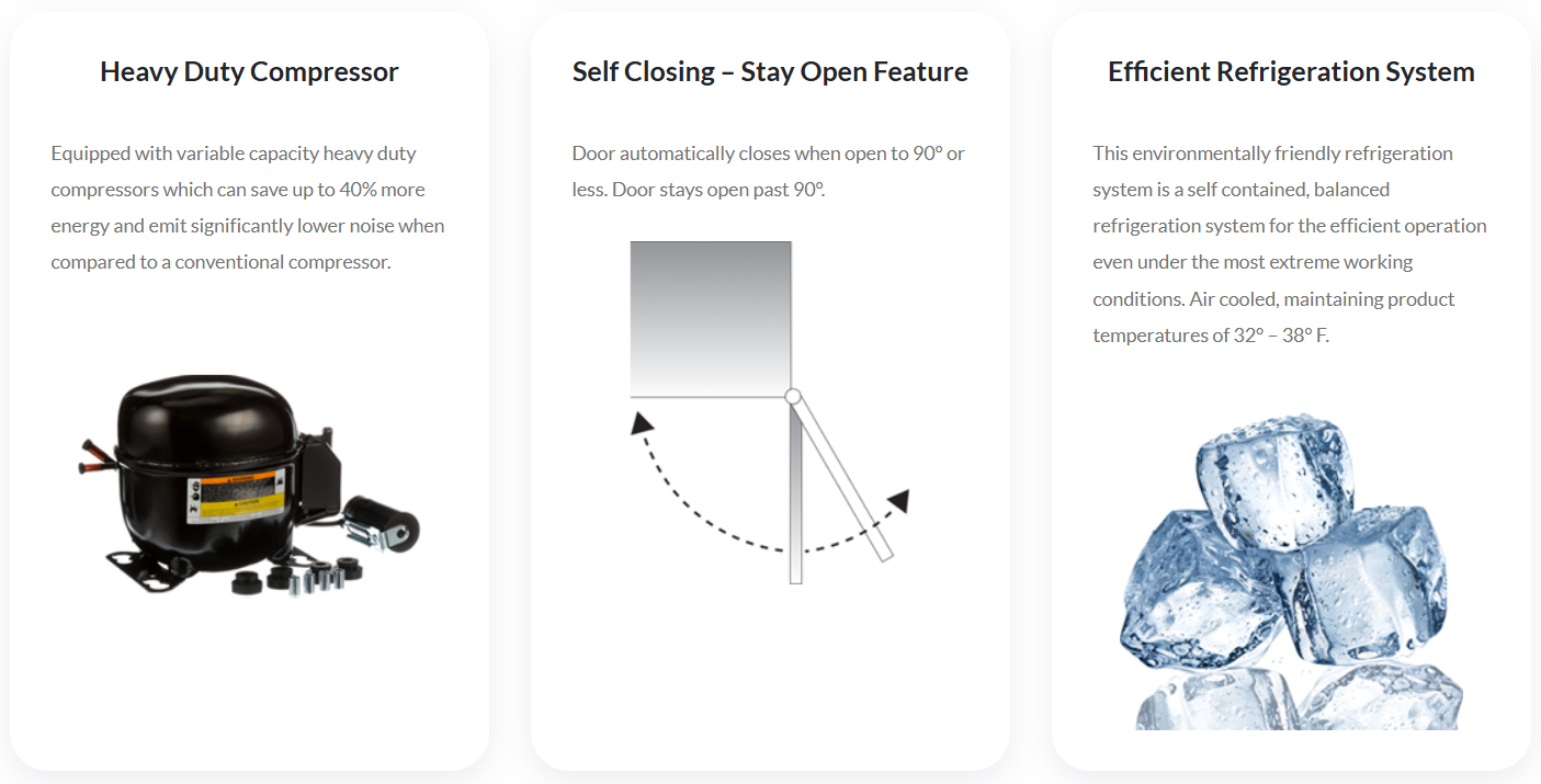 Atosa Top Mounted Double Door Freezer MBF8002