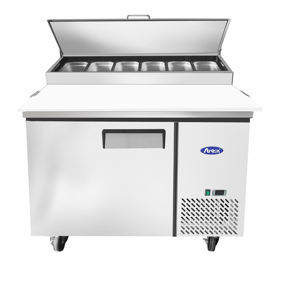 Atosa Single Door Pizza Prep Table Refrigerator MPF8201