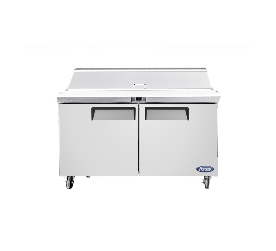 Atosa Double Door Sandwich Prep Table Refrigerator MSF8302