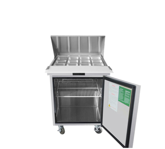 Atosa 1 Door Sandwich Prep Table Fridge - 698mm MSF8305