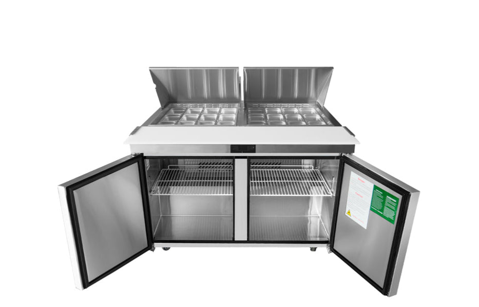 Atosa 490L 2 Door Mega Top Sandwich Prep Table Fridge MSF8307