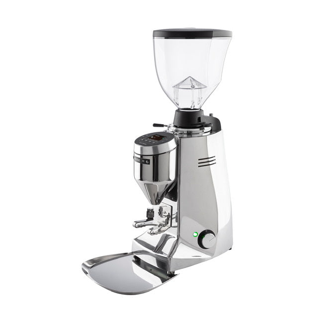 Mazzer Major V Electronic Coffee Grinder - Black/Silver/White Finish