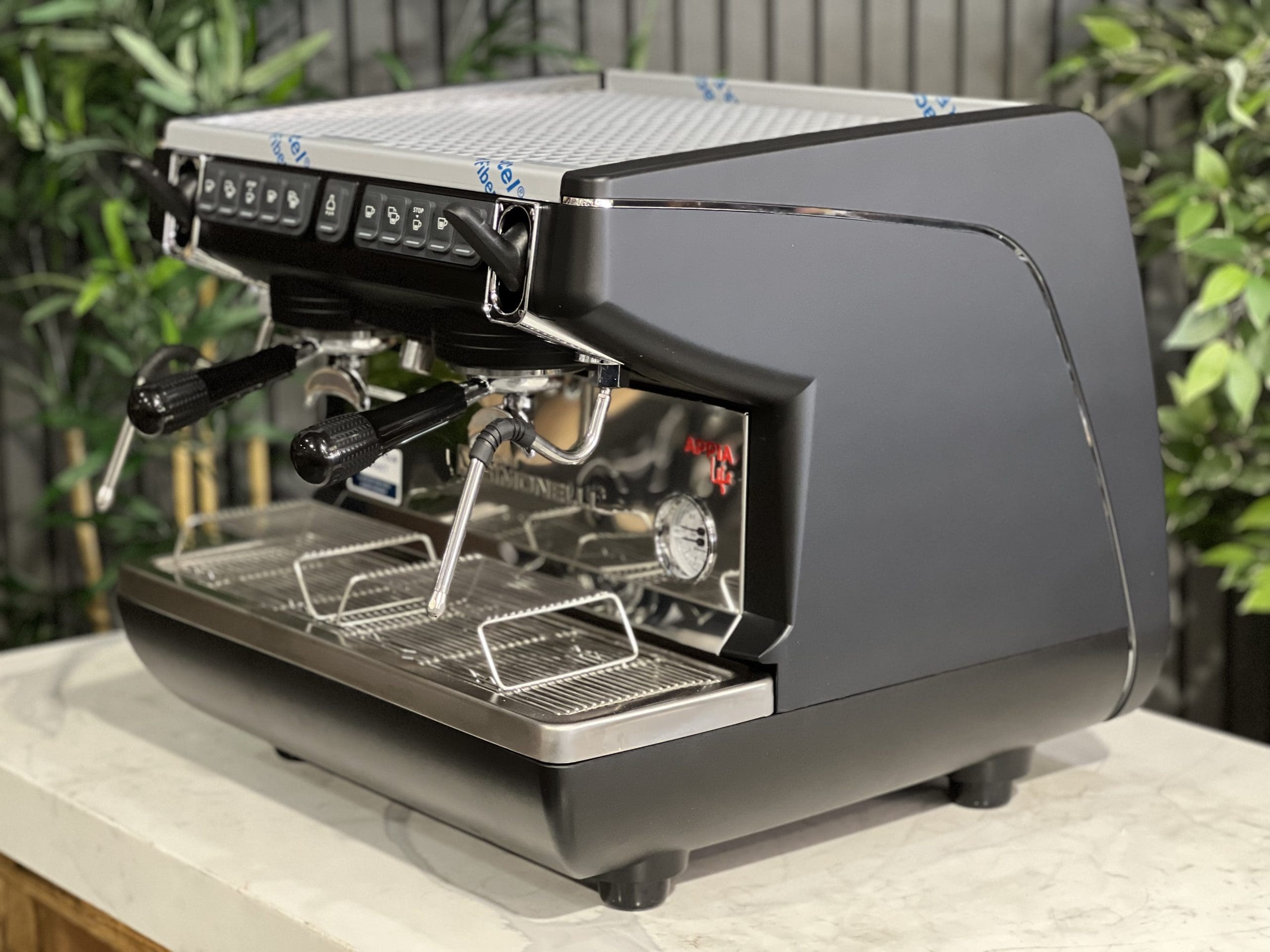 Nuova Simonelli Appia Life Compact High Cup - 2 Group Commercial Espresso Machine - Black