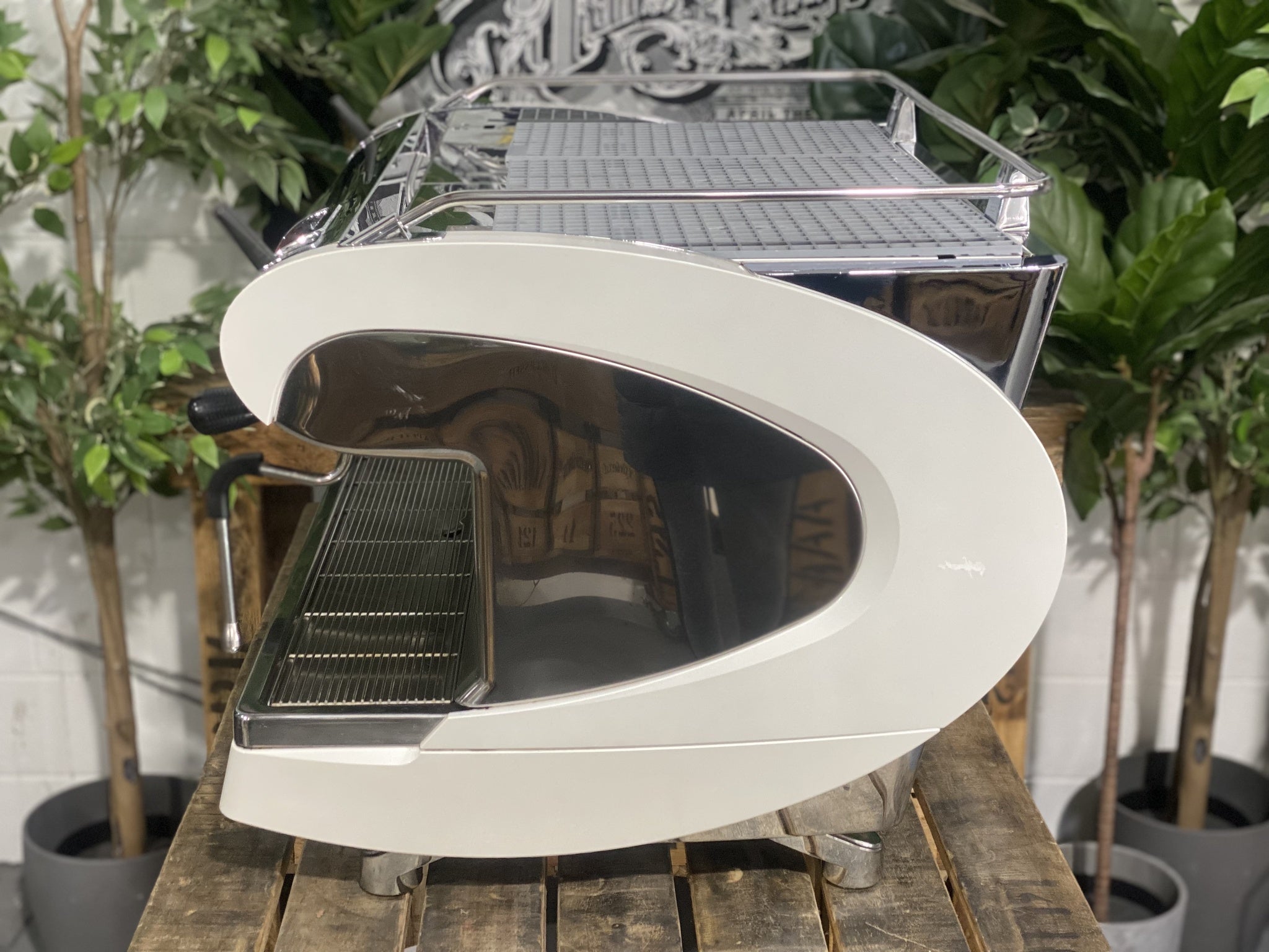Nuova Simonelli Aurelia Wave White - 2 Group Commercial Espresso Machine - Stainless