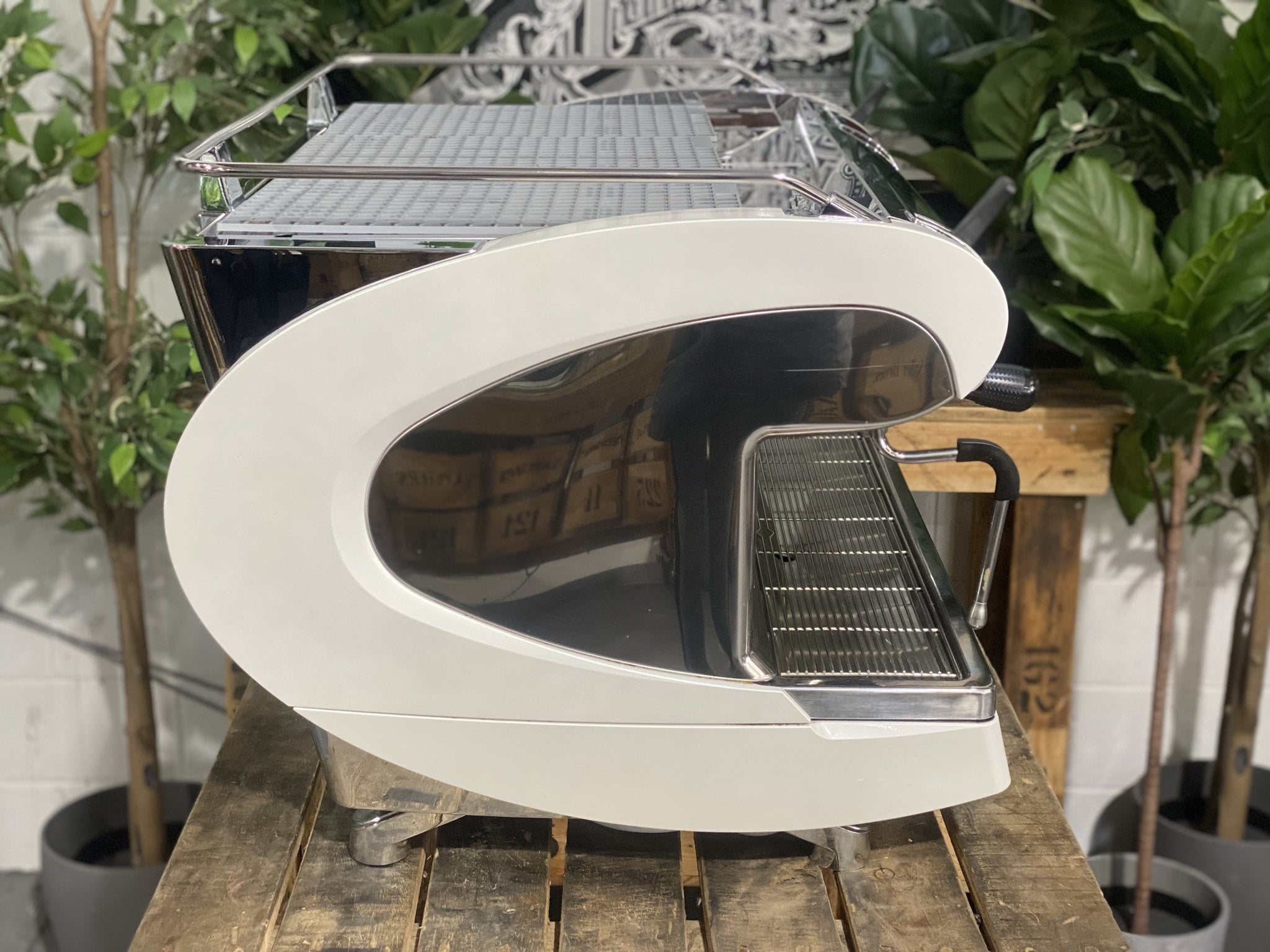 Nuova Simonelli Aurelia Wave White - 2 Group Commercial Espresso Machine - Stainless