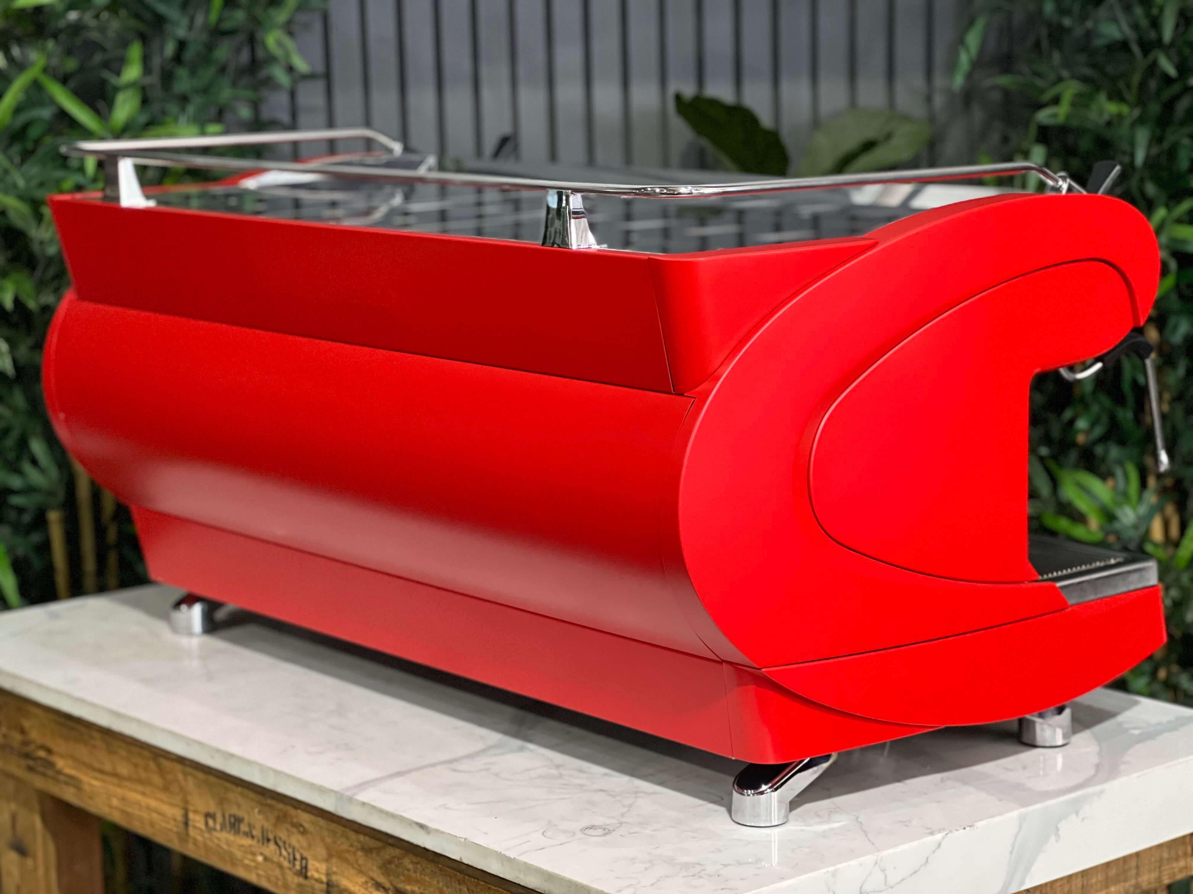 Nuova Simonelli Aurelia Wave Volumetric - 3 Group Commercial Espresso Machine - Red