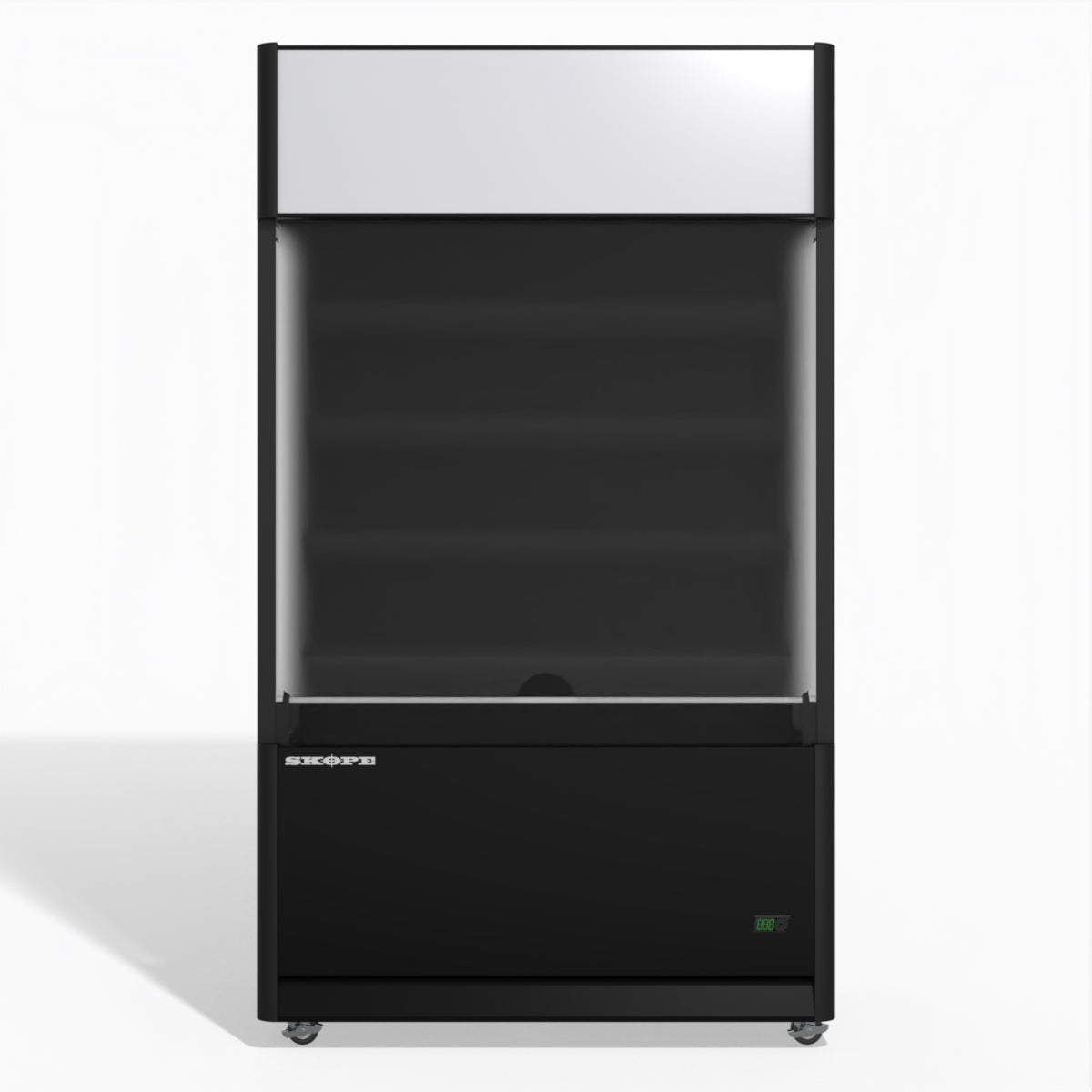 Skope OD1100N Open Deck Fridge - High Sign - Black - OD1100N.HS.FM