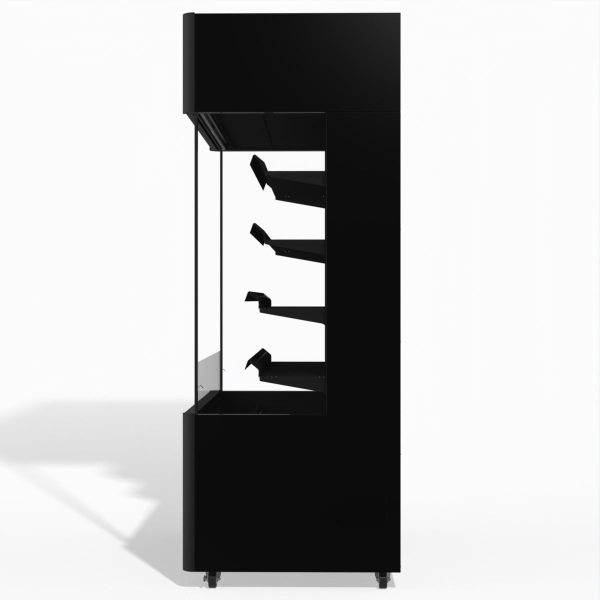 Skope OD1100N Open Deck Fridge - High Sign - Black - OD1100N.HS.FM