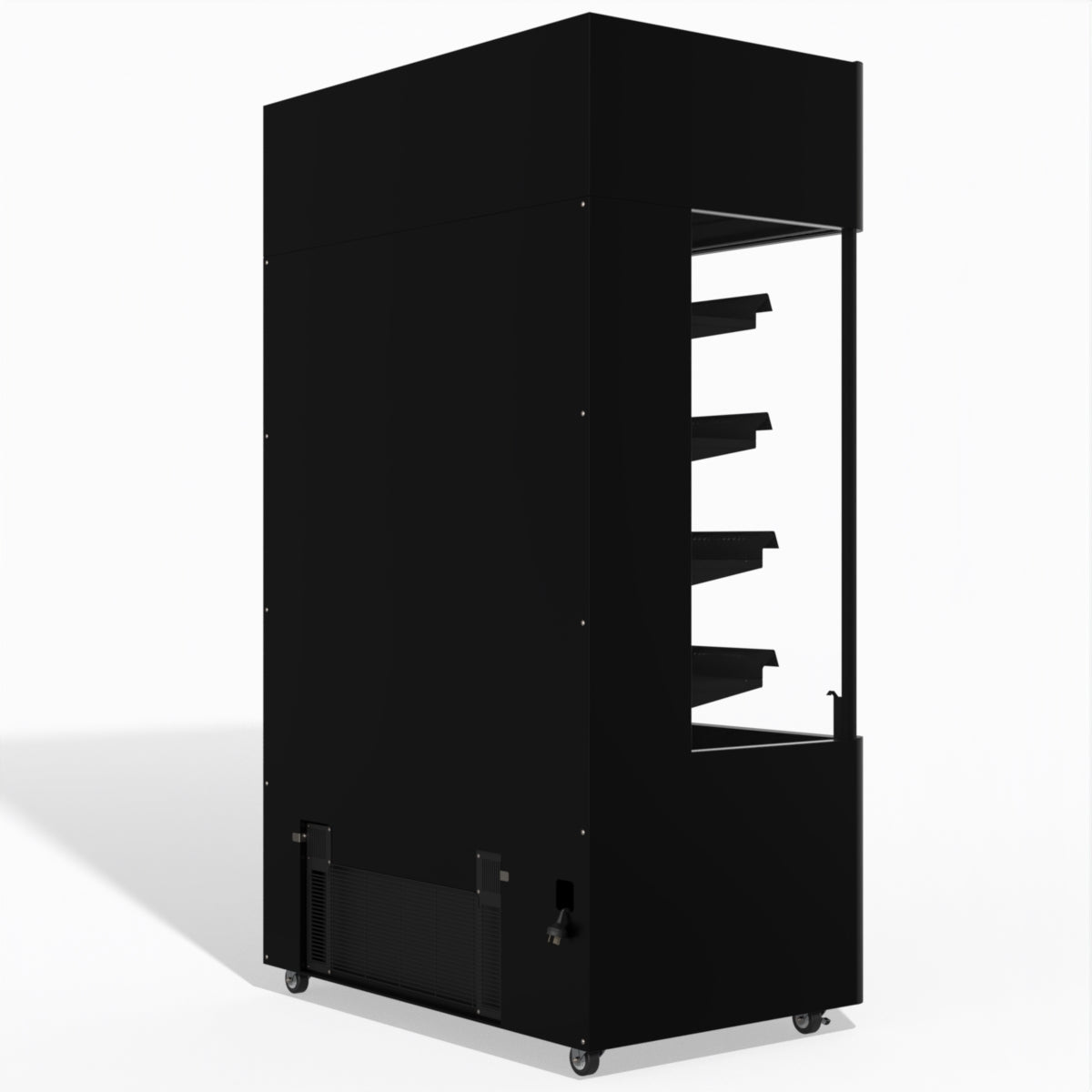 Skope OD1100N Open Deck Fridge - High Sign - Black - OD1100N.HS.FM