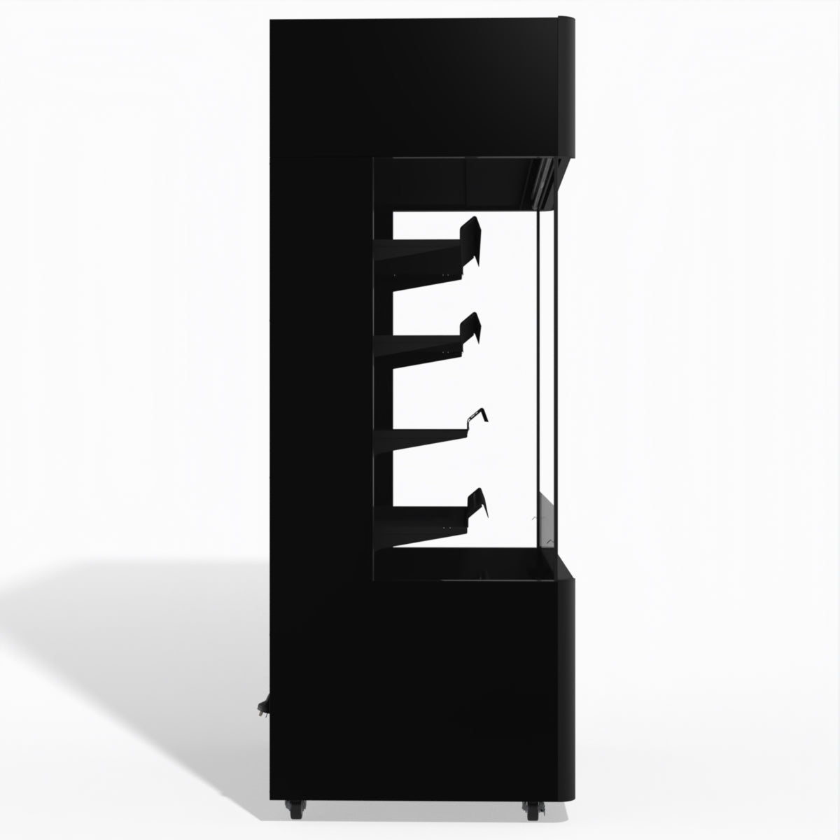 Skope OD1100N Open Deck Fridge - High Sign - Black - OD1100N.HS.FM