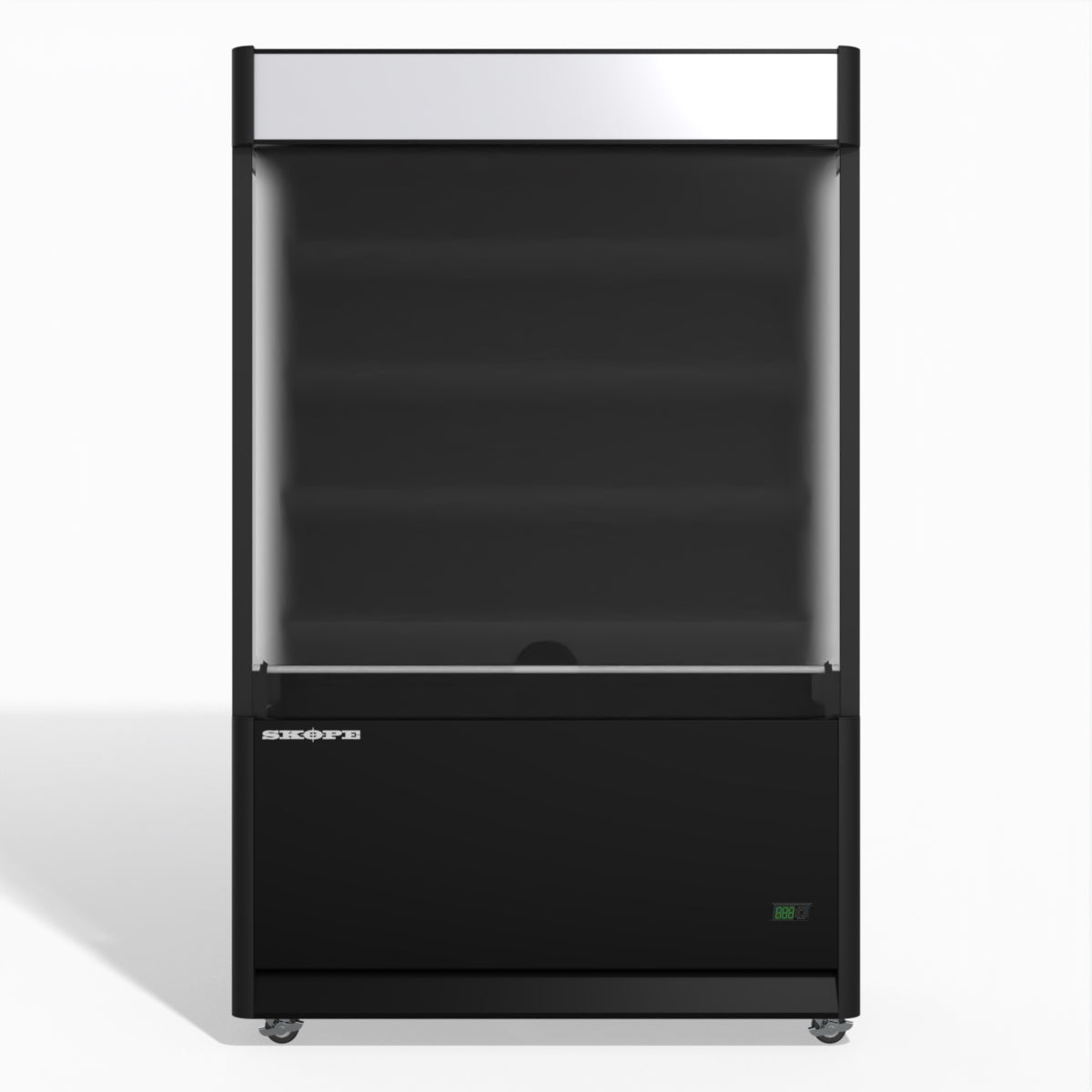 Skope OD1100N Open Deck Fridge - Low Sign - Black - OD1100N.LS.FM