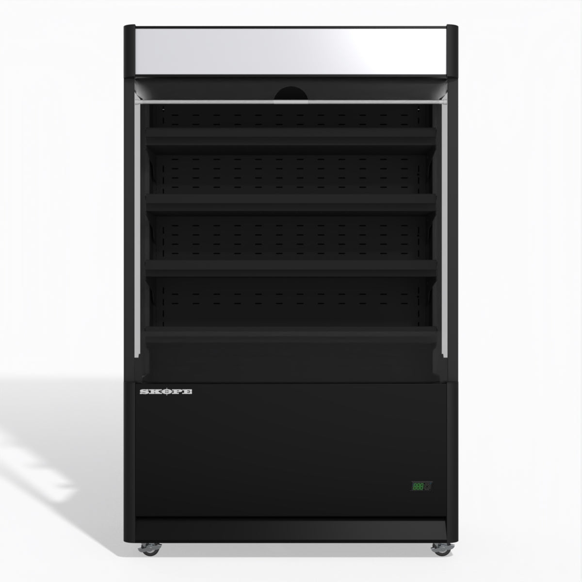 Skope OD1100N Open Deck Fridge - Low Sign - Black - OD1100N.LS.FM