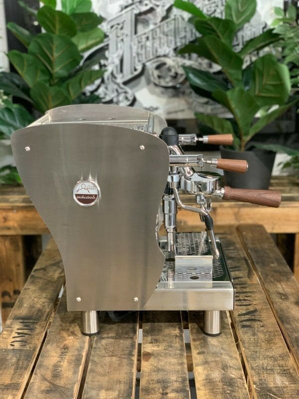 Orchestrale Nota Stainless with - 1 Group Commercial Espresso Machine - Timber