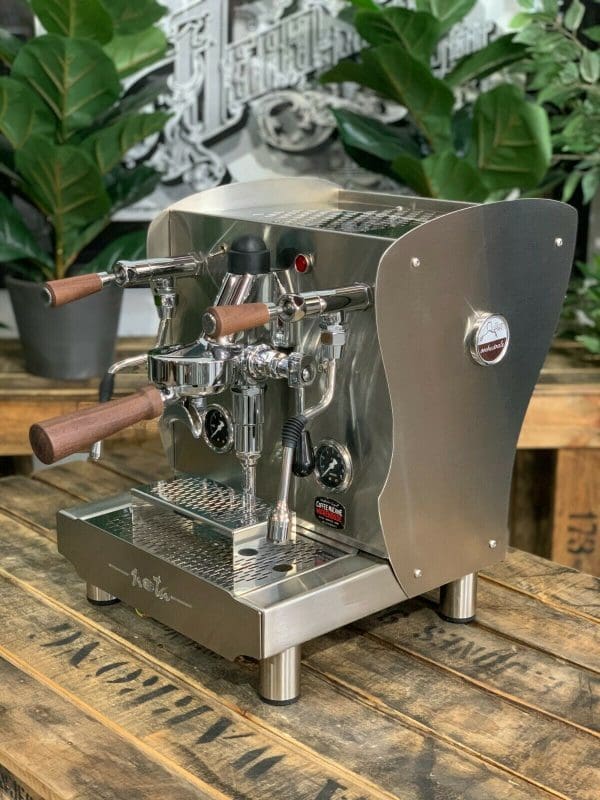 Orchestrale Nota Stainless with - 1 Group Commercial Espresso Machine - Timber