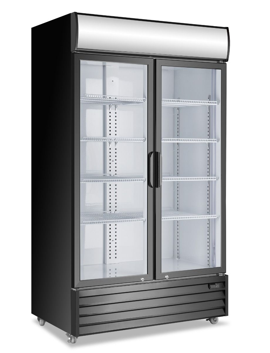 Atosa Double Glass Door Mounted Refrigerator P1000WB-A