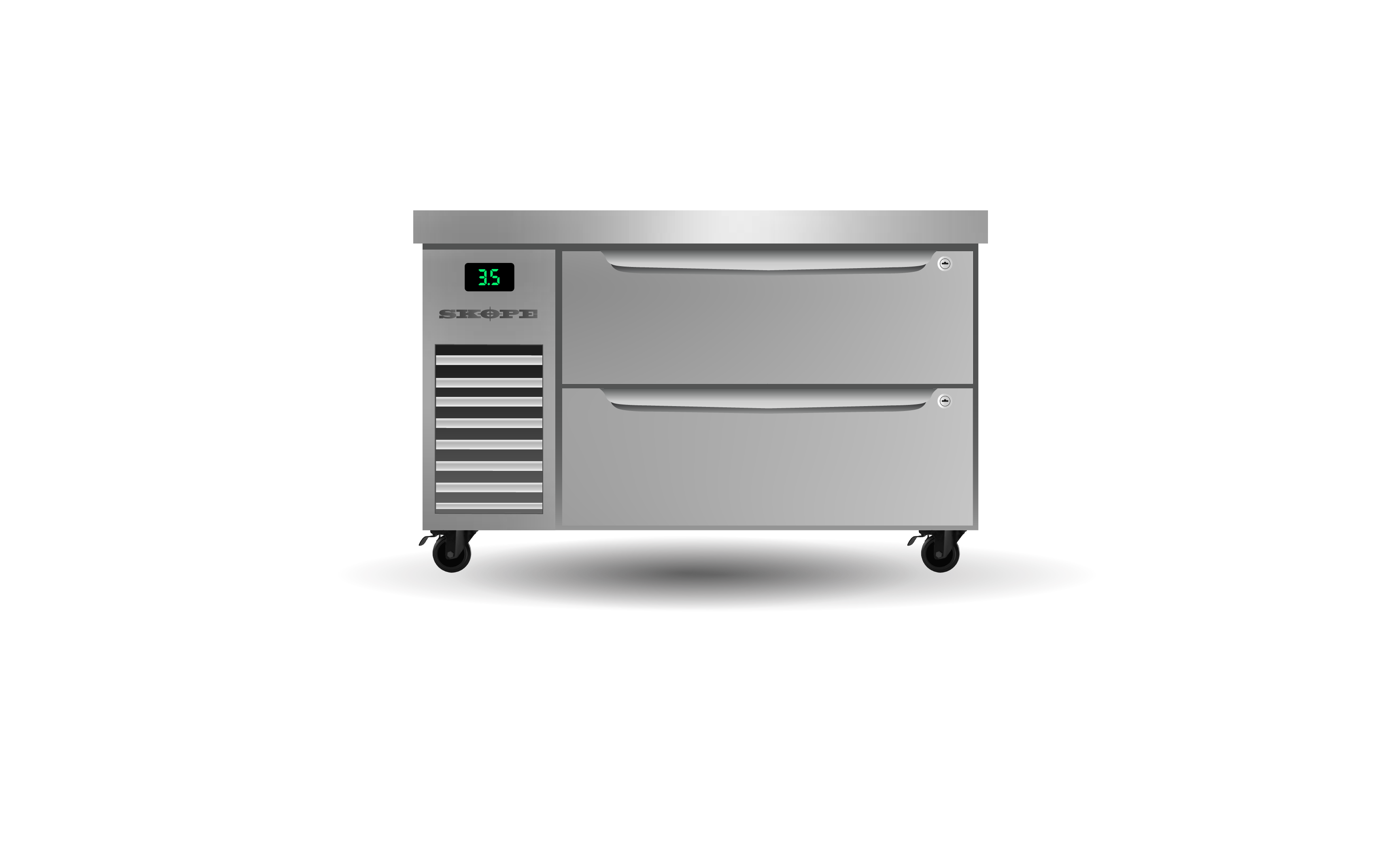 Skope ProSpec Two Drawer One Bay ChefBase GN 1/1 Fridge 147L - PG11.CBR.1.D2