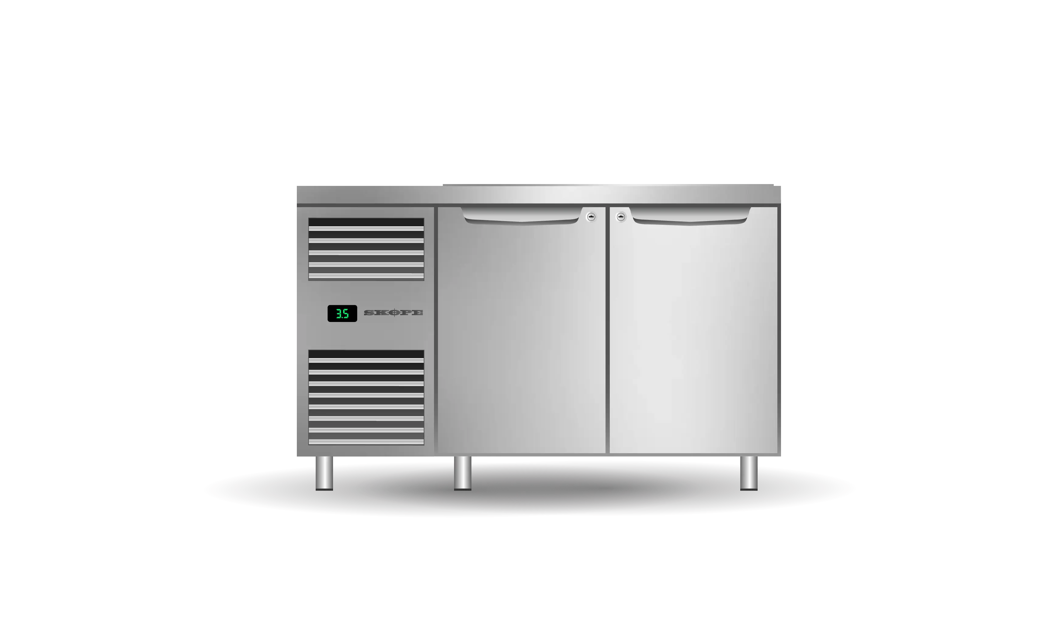 Skope Two Solid Door Salad Preparation GN1/3 Fridge - PG13.PPS.2.SD