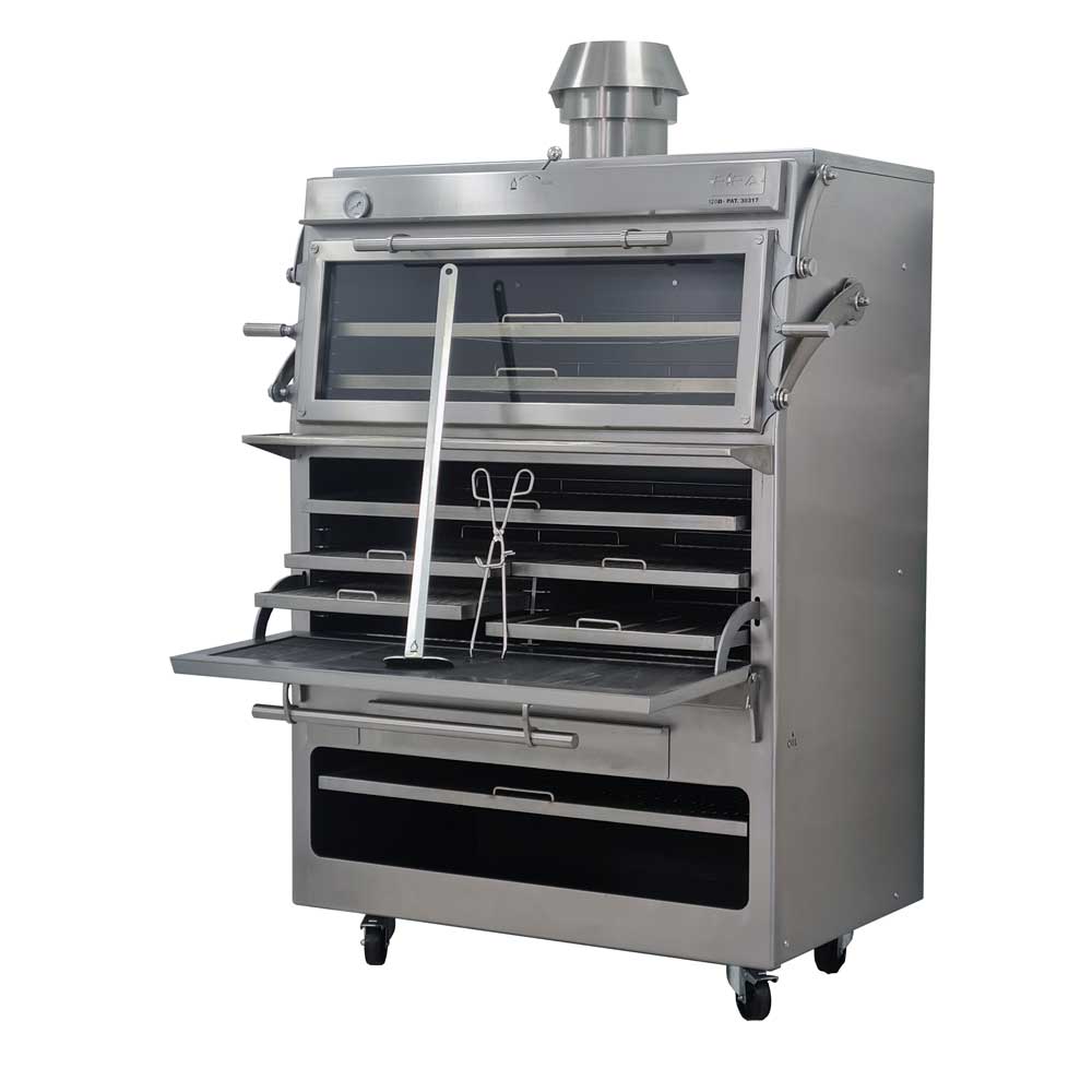 Pira 120 D Silver Charcoal Oven - 120.109
