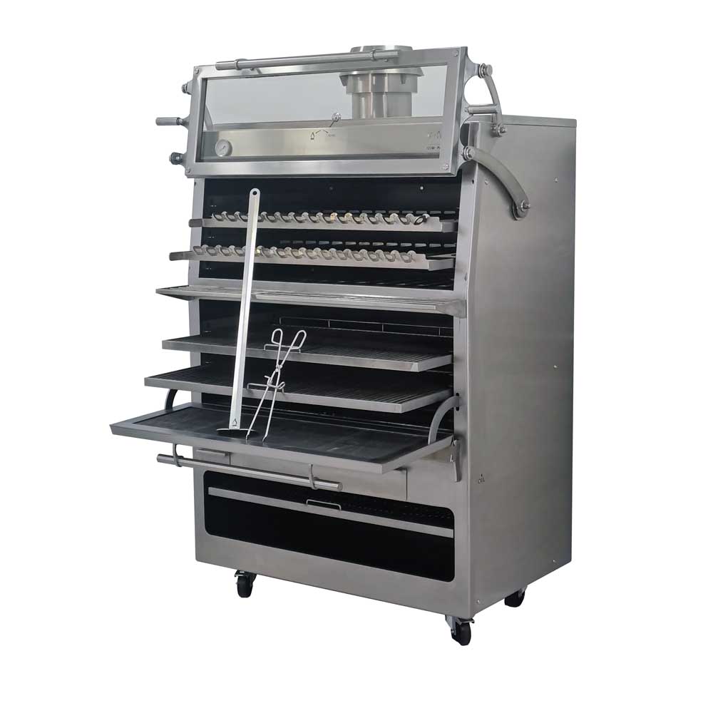 Pira 120 D Silver Charcoal Oven - 120.109