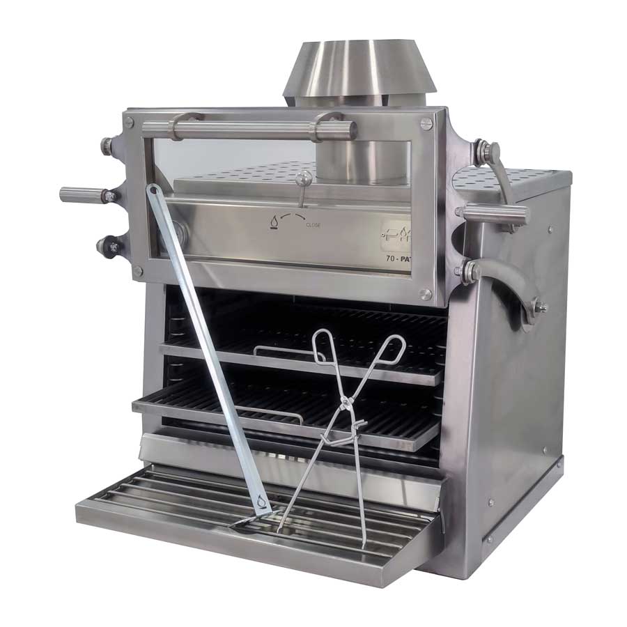 Pira 70 Silver ED Charcoal Oven - 450.107