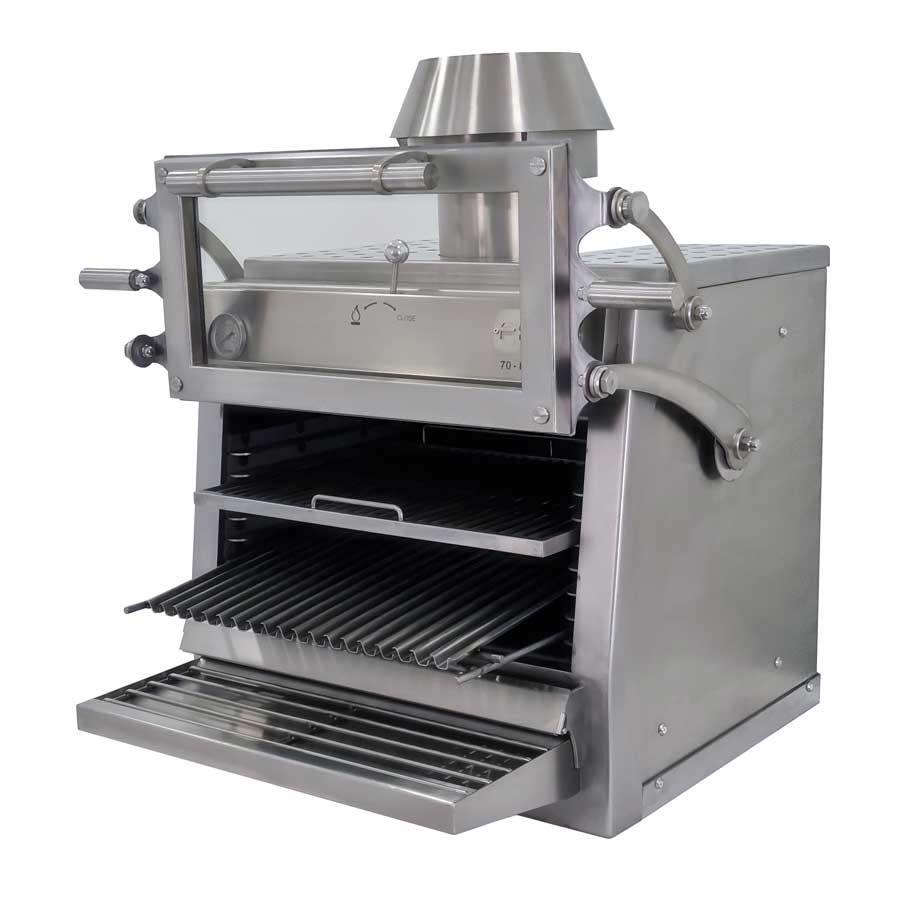 Pira 70 Silver ED Charcoal Oven - 450.107