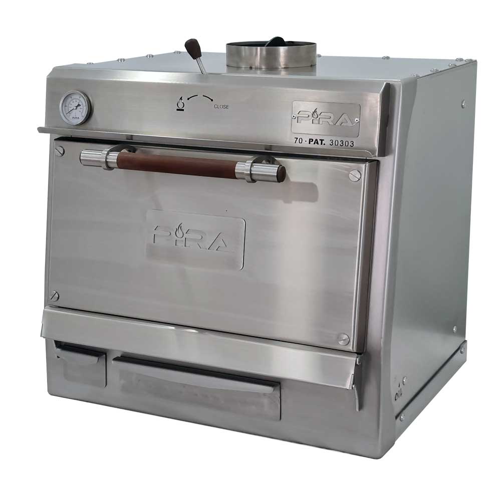 Pira 70 Silver SD Charcoal Oven - 450.106