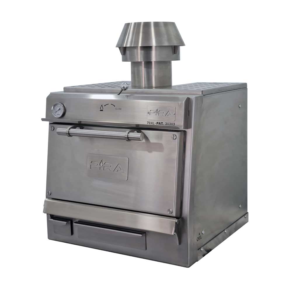 Pira 70 XL Silver SD Charcoal Oven - 480.106